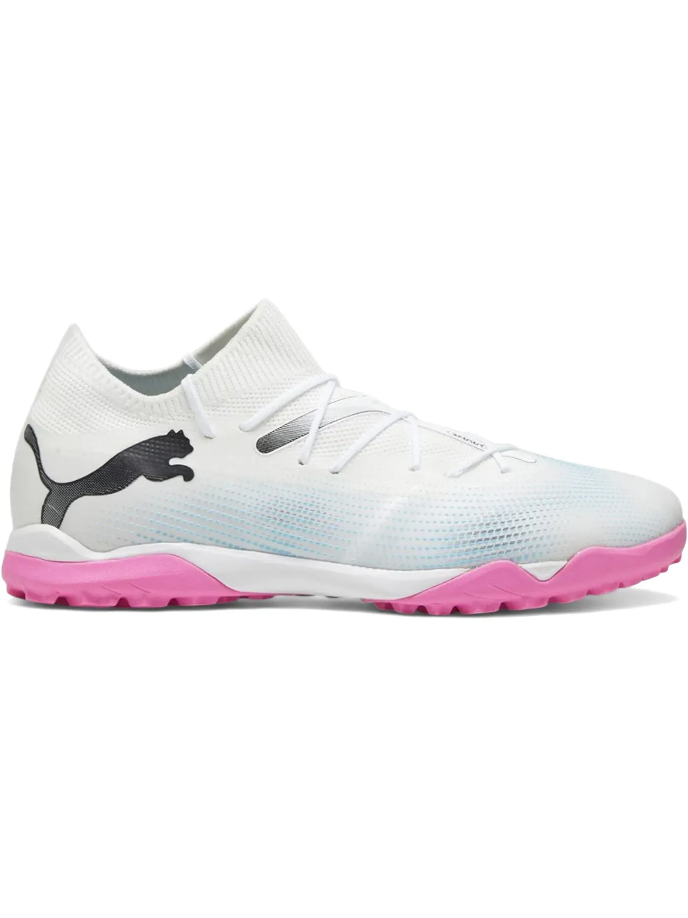 Мужские кроссовки для футбола с технологией FUZIONFIT+ Puma Future Match 7 TF Puma — изображение 1 из 1, белый/черный/розовый