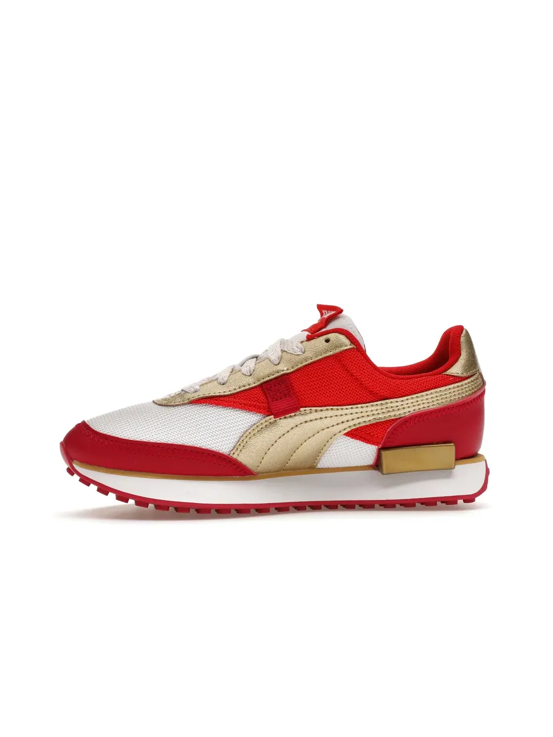 Детские кроссовки Lifestyle Puma Future Rider Glitz (GS) Puma — изображение 3 из 4, белый/красный/золотистый