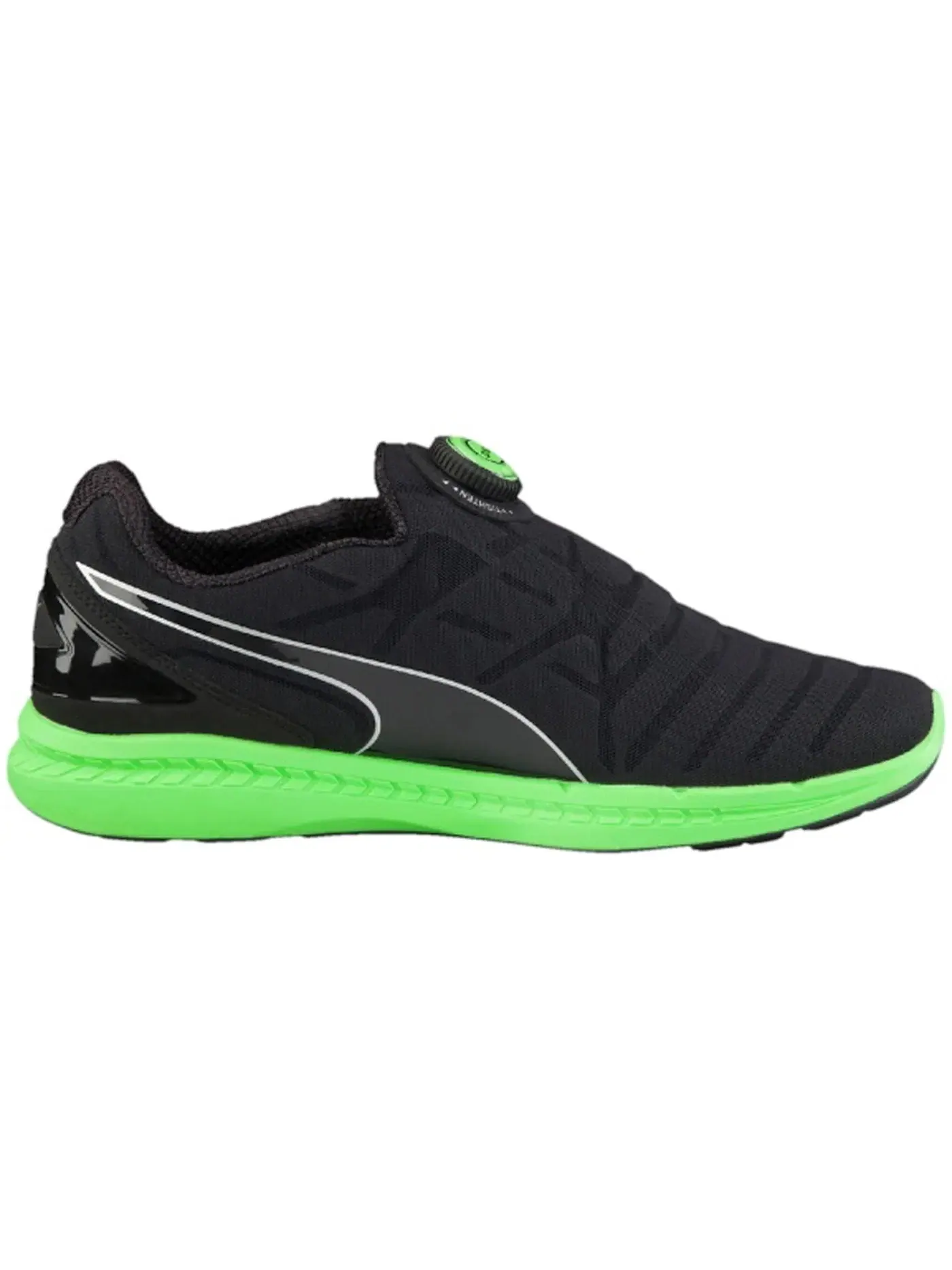 Мужские кроссовки с дисковым шнурованием Puma Ignite Disc Puma — изображение 1 из 1, черный/зеленый