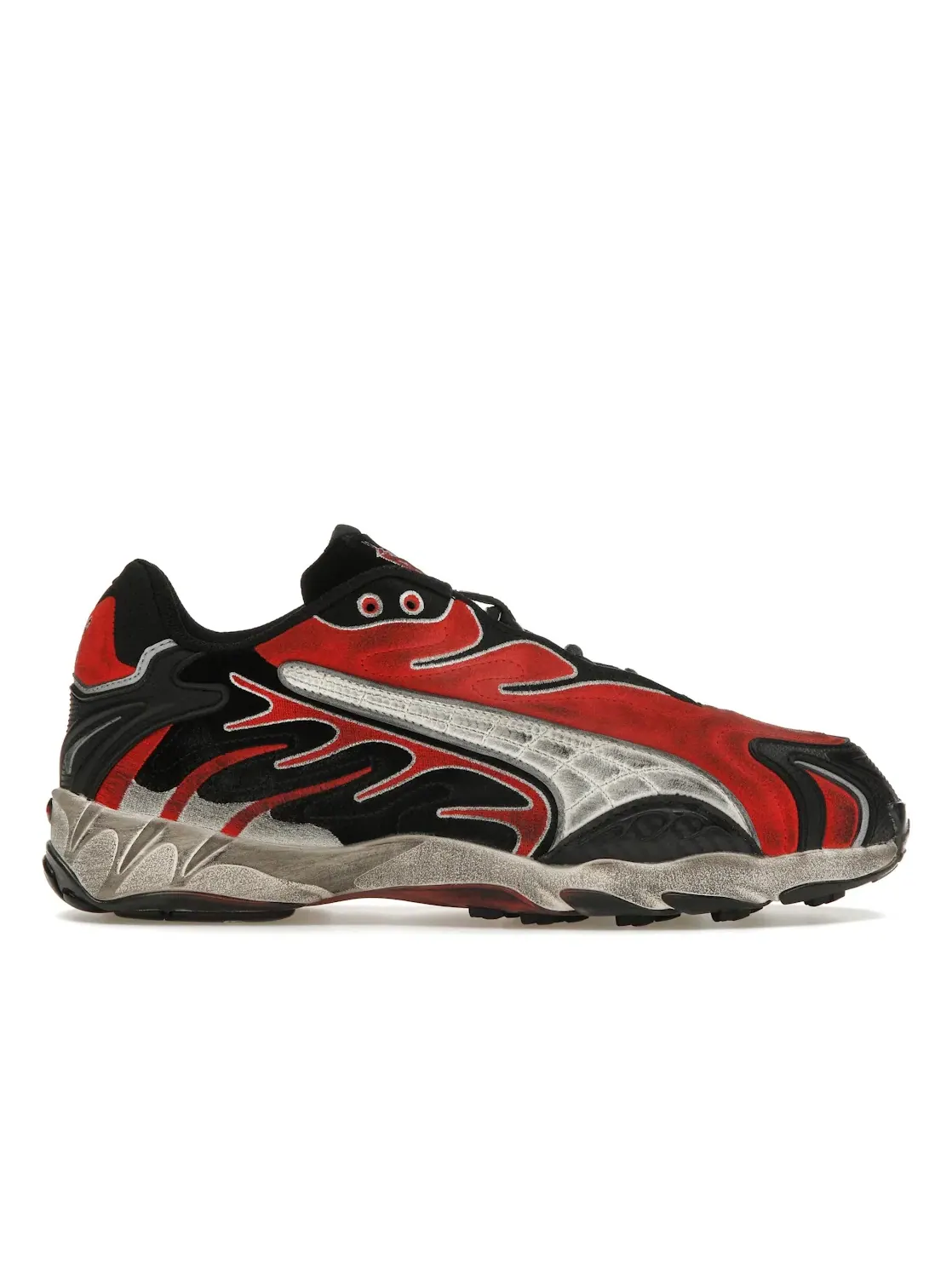 Мужские кроссовки с эффектом потертости Puma Inhale OG — изображение 1 из 4, черный/красный