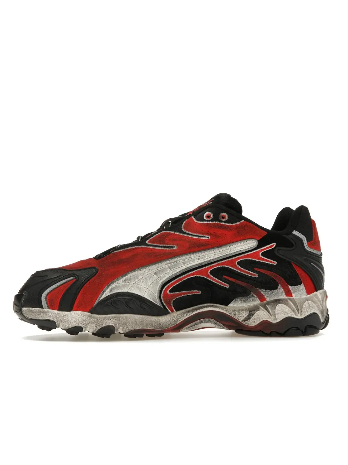 Мужские кроссовки с эффектом потертости Puma Inhale OG — изображение 3 из 4, черный/красный