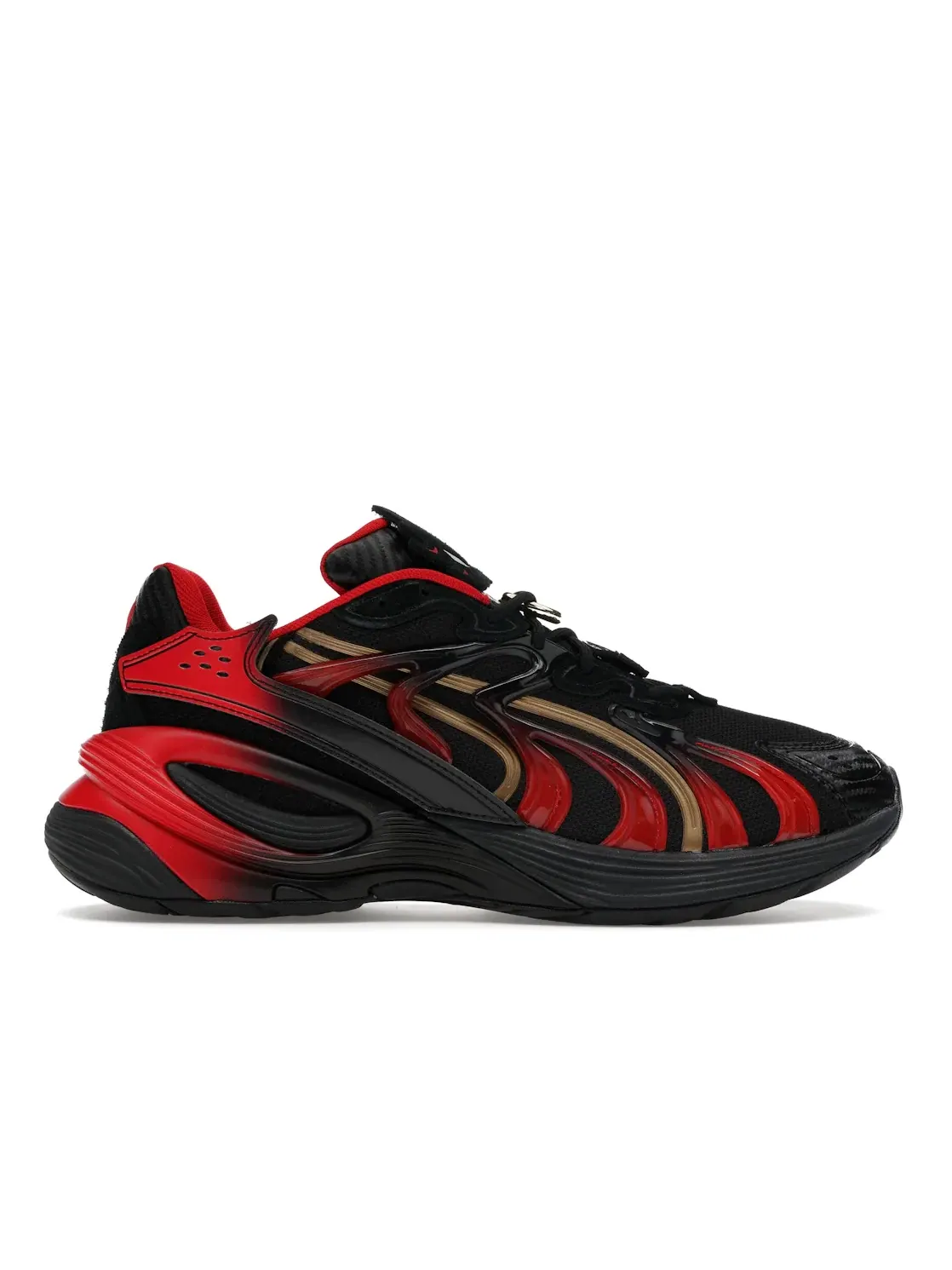 Мужские кроссовки с принтом Puma Inverse Sonic The Hedgehog Shadow Puma Black/Gold — изображение 1 из 4