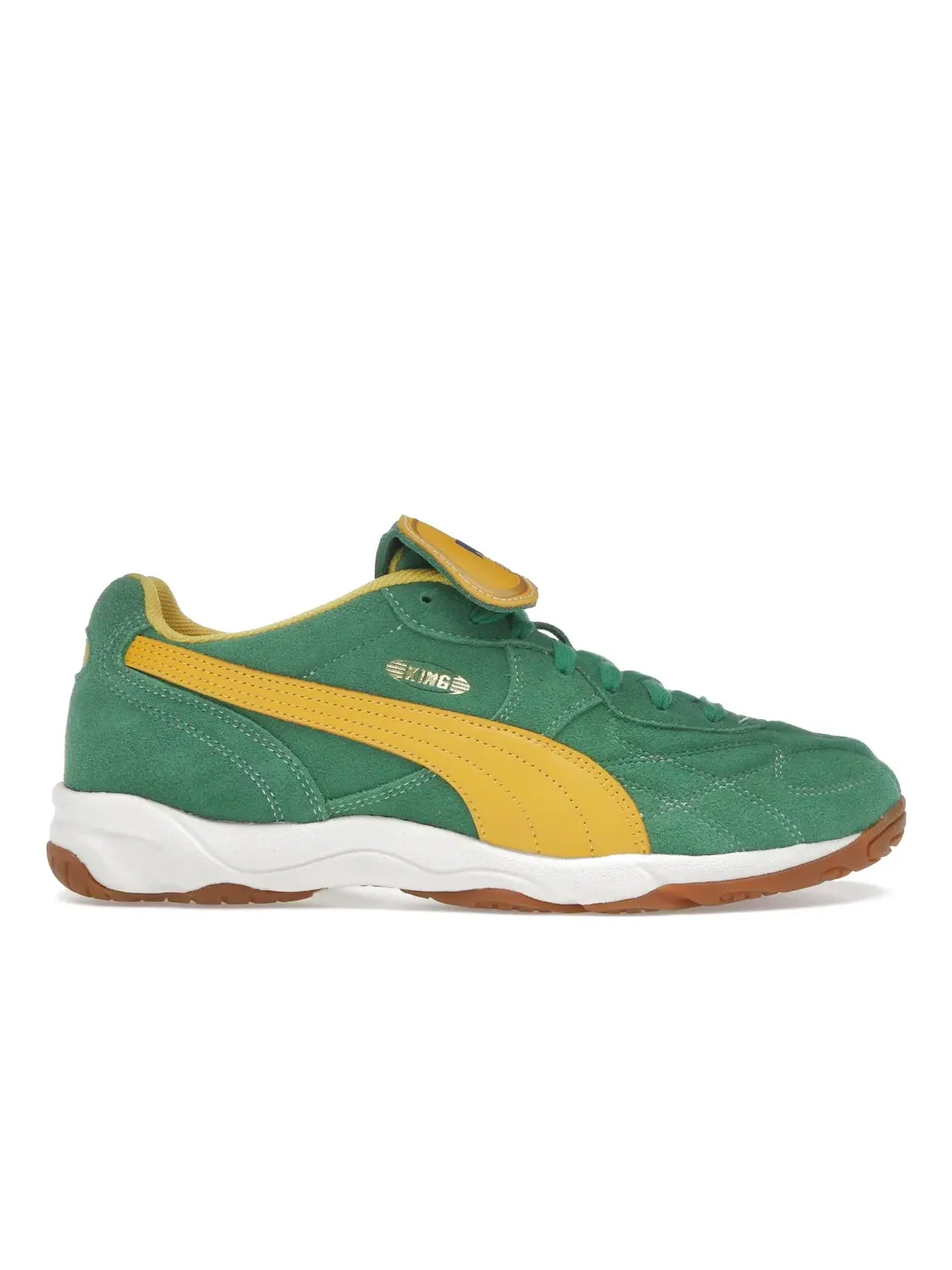 Мужские кроссовки Lifestyle Puma King Indoor — изображение 1 из 4, зеленый желтый