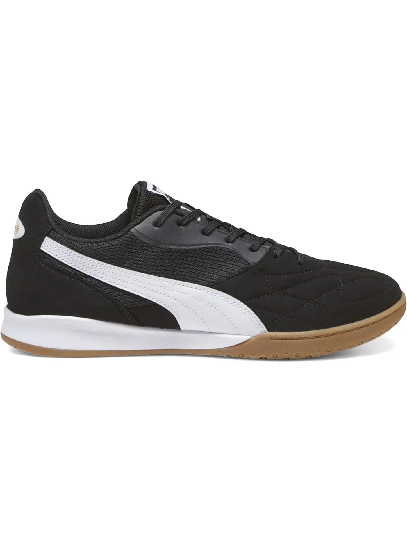 Мужские кроссовки для футбола Puma King Top IT — изображение 1 из 1, черный/белый/золотистый