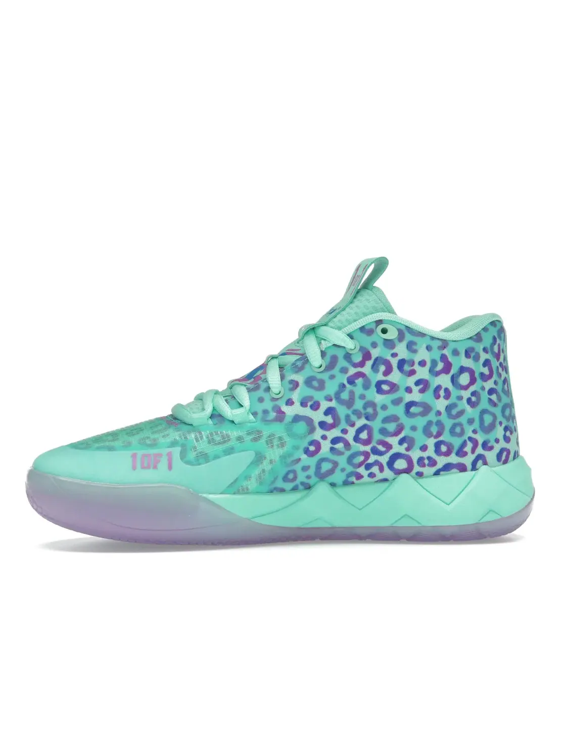 Мужские кроссовки для баскетбола Puma LaMelo Ball MB.01 Alien Safari — изображение 3 из 4, зеленый//синий