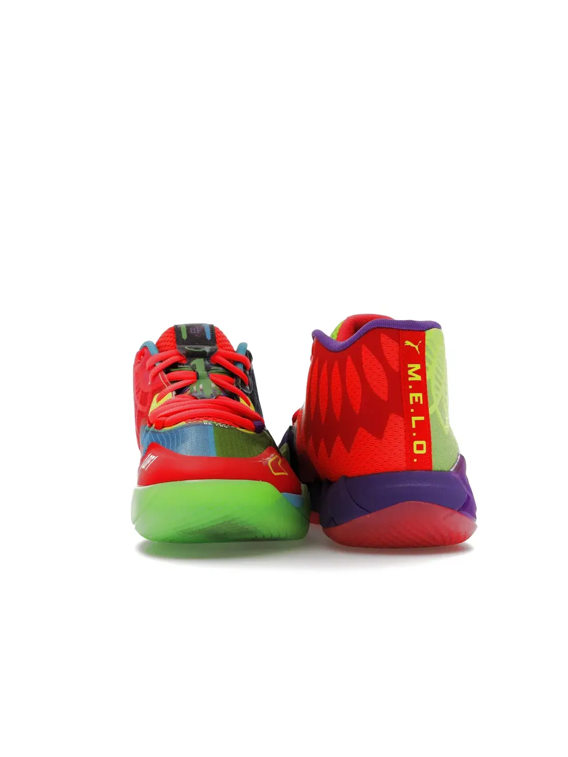 Мужские кроссовки с асимметричным дизайном Puma LaMelo Ball MB.01 — изображение 4 из 4, зеленый/красный