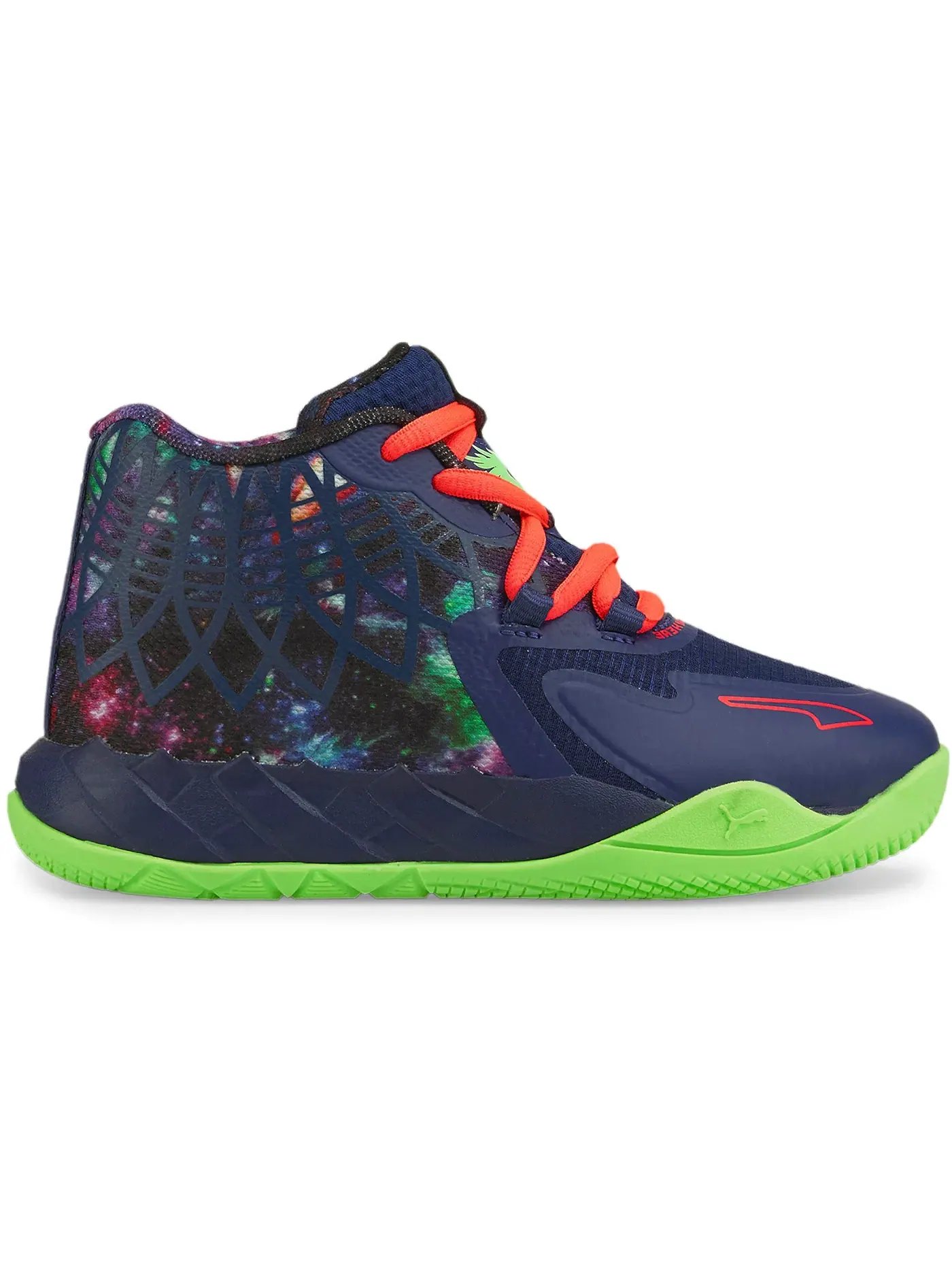 Детские баскетбольные кроссовки Puma LaMelo Ball MB.01 — изображение 1 из 1, синий/зеленый
