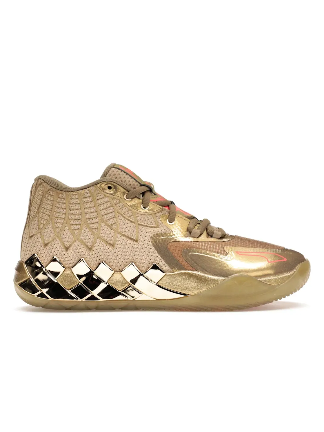 Мужские кроссовки с принтом Puma LaMelo Ball MB.01 Golden Child — изображение 1 из 4, металлик золотистый