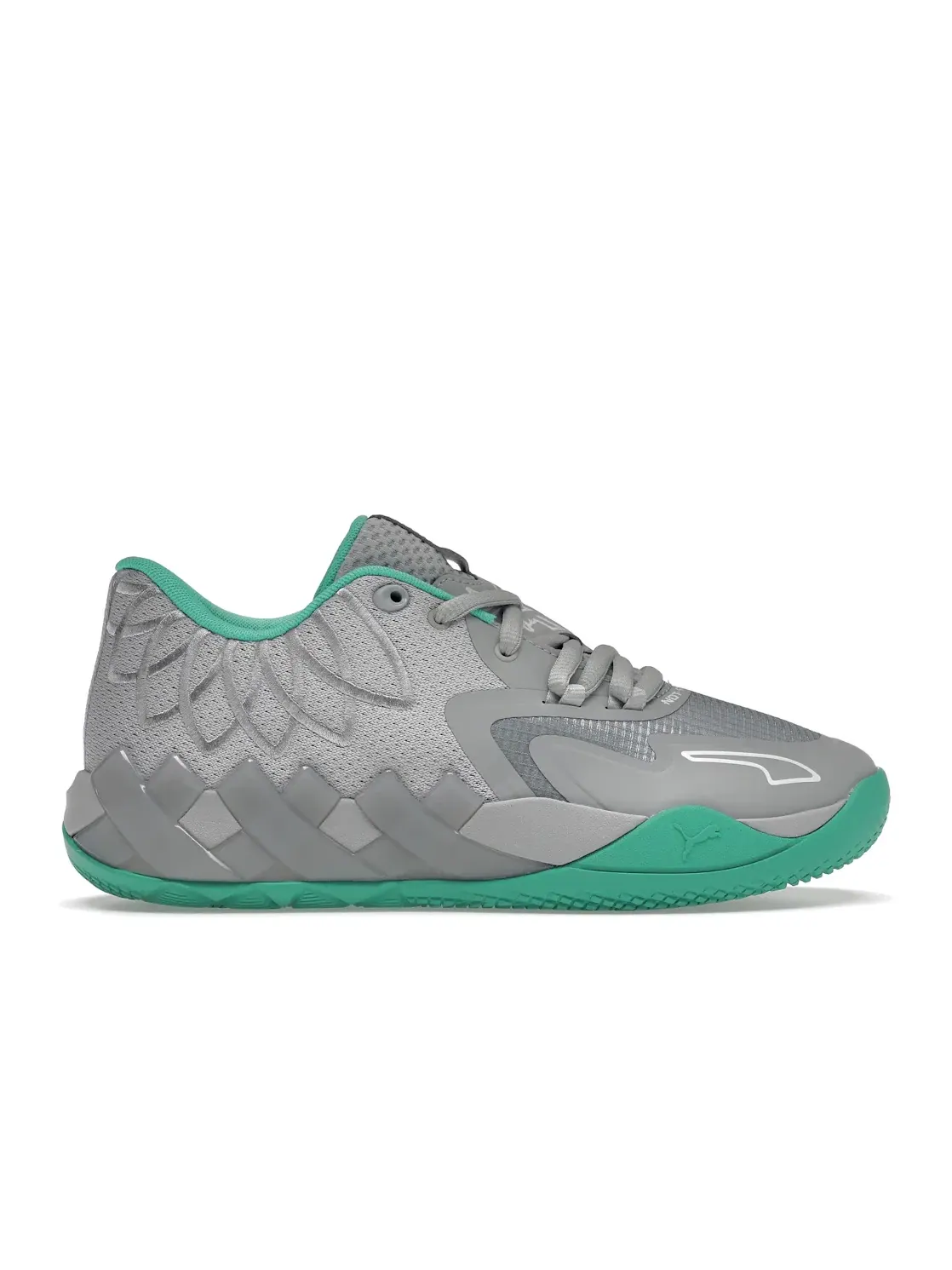 Детские кроссовки для мальчиков с пеноматериалом Nitro Puma LaMelo Ball MB.01 Lo — изображение 1 из 4, голубой зеленый