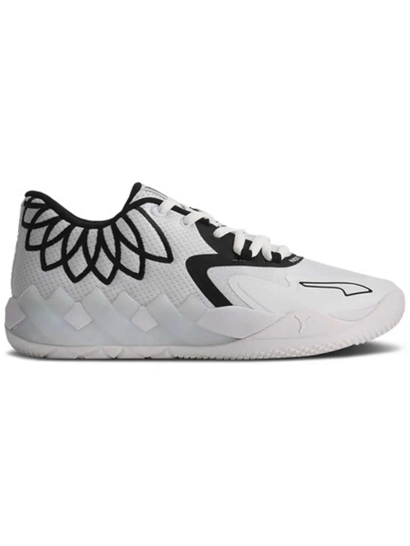 Детские кроссовки для мальчиков с принтом Puma LaMelo Ball MB.01 Lo Puma — изображение 1 из 1, белый/черный