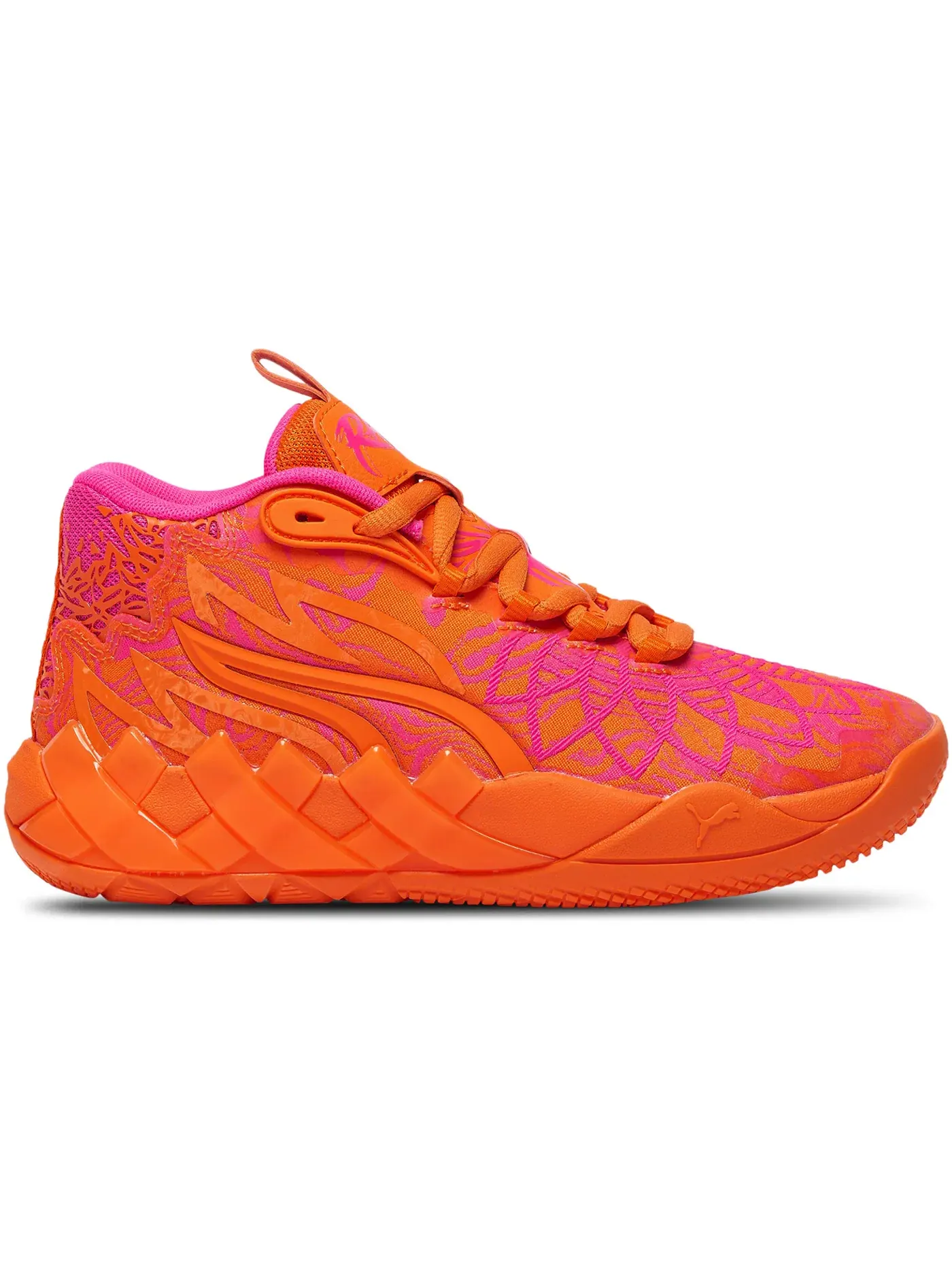 Детские кроссовки для мальчиков с верхом из сетки Puma LaMelo Ball MB.01 Mash Up — изображение 1 из 1, оранжевый/красный