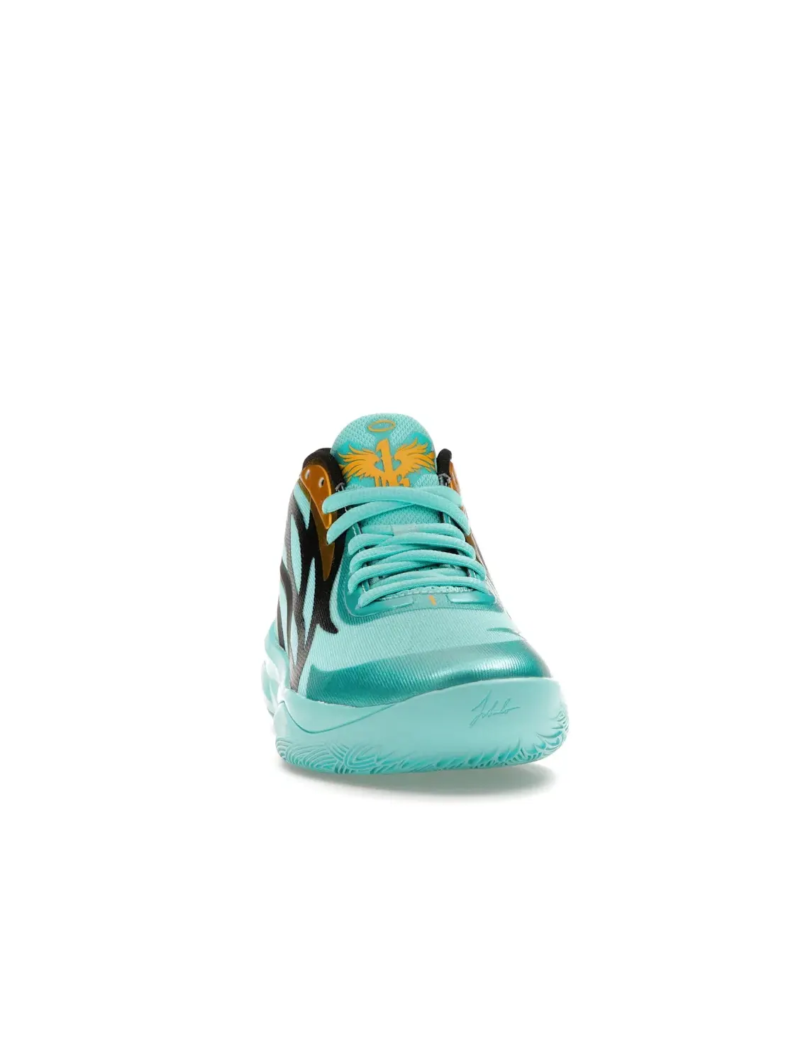 Детские кроссовки для мальчиков с принтом Puma LaMelo Ball MB.02 — изображение 2 из 4, голубой/черный