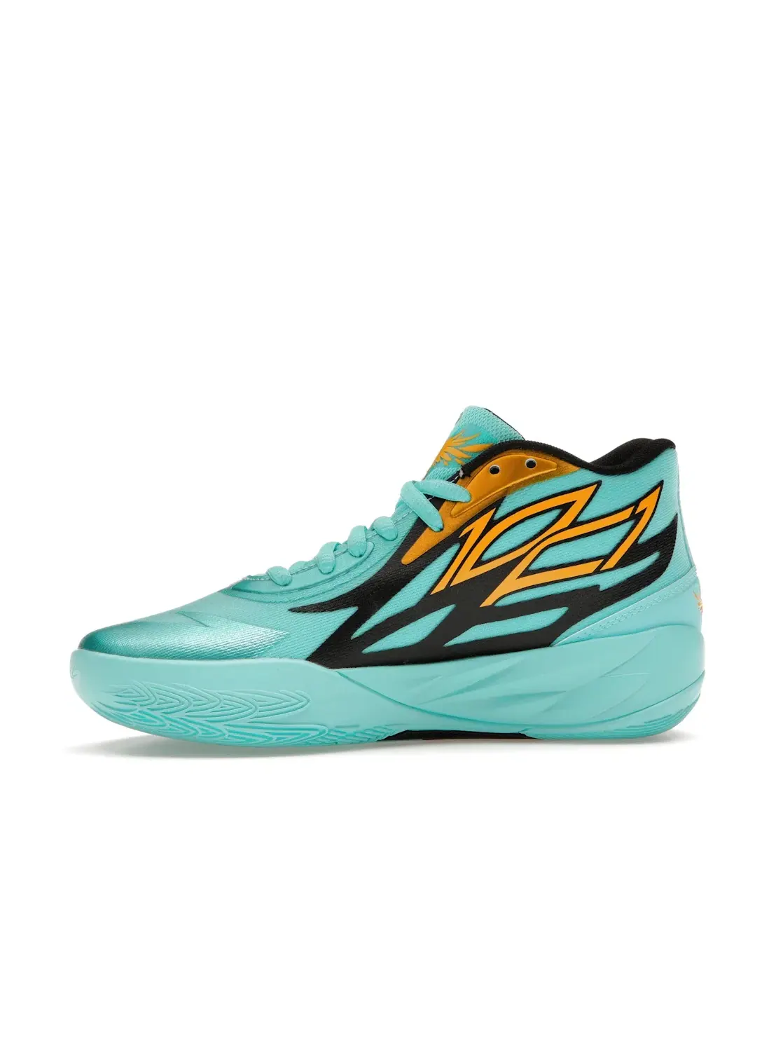 Детские кроссовки для мальчиков с принтом Puma LaMelo Ball MB.02 — изображение 3 из 4, голубой/черный