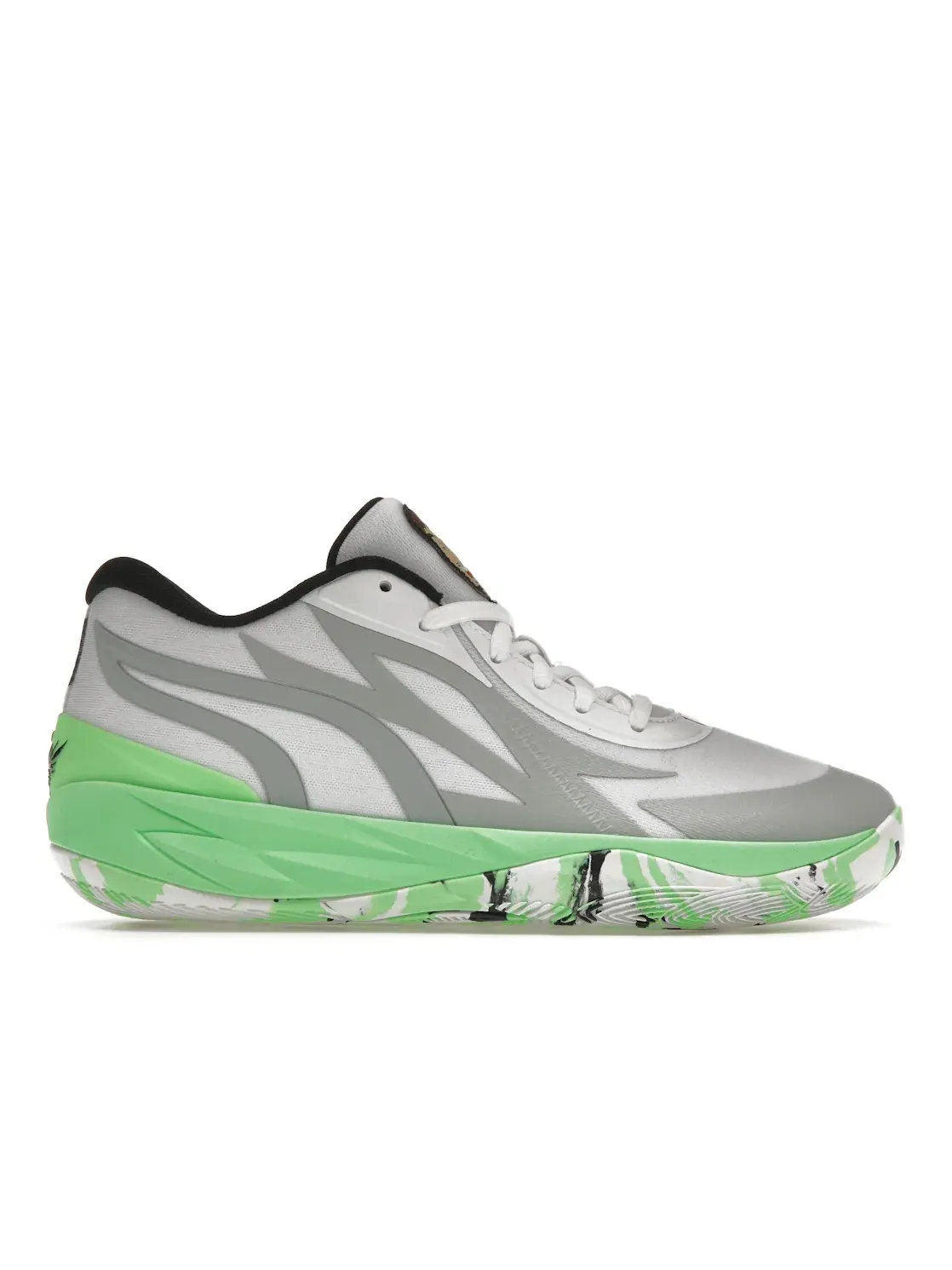 Мужские кроссовки для баскетбола Puma LaMelo Ball MB.02 Lo — изображение 1 из 4, зеленый/белый/серый