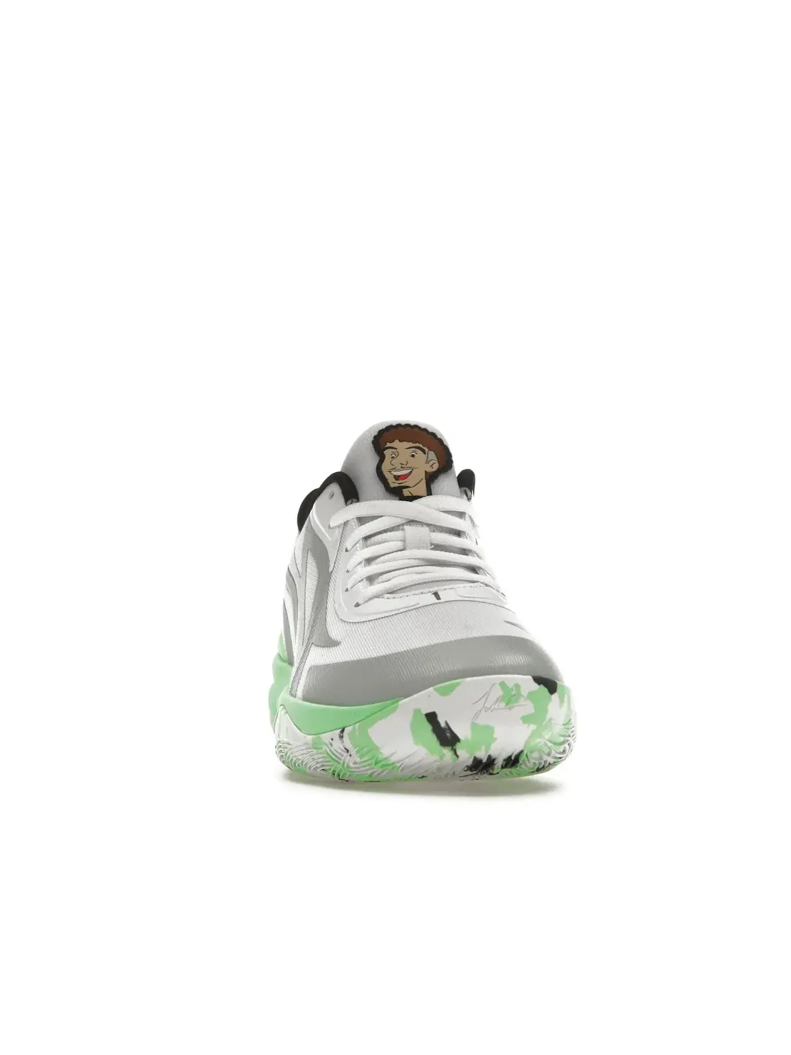 Мужские кроссовки для баскетбола Puma LaMelo Ball MB.02 Lo — изображение 2 из 4, зеленый/белый/серый