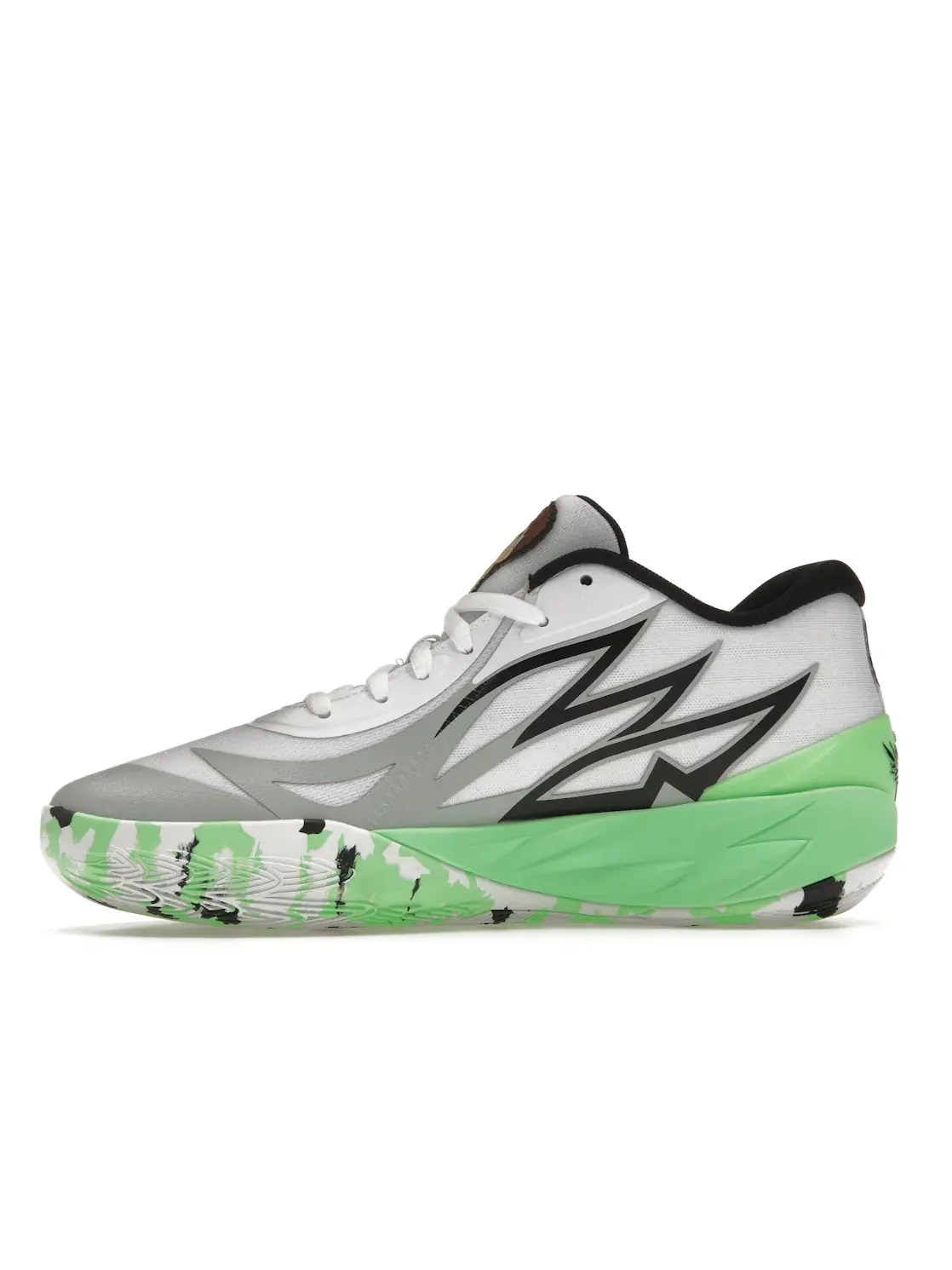 Мужские кроссовки для баскетбола Puma LaMelo Ball MB.02 Lo — изображение 3 из 4, зеленый/белый/серый