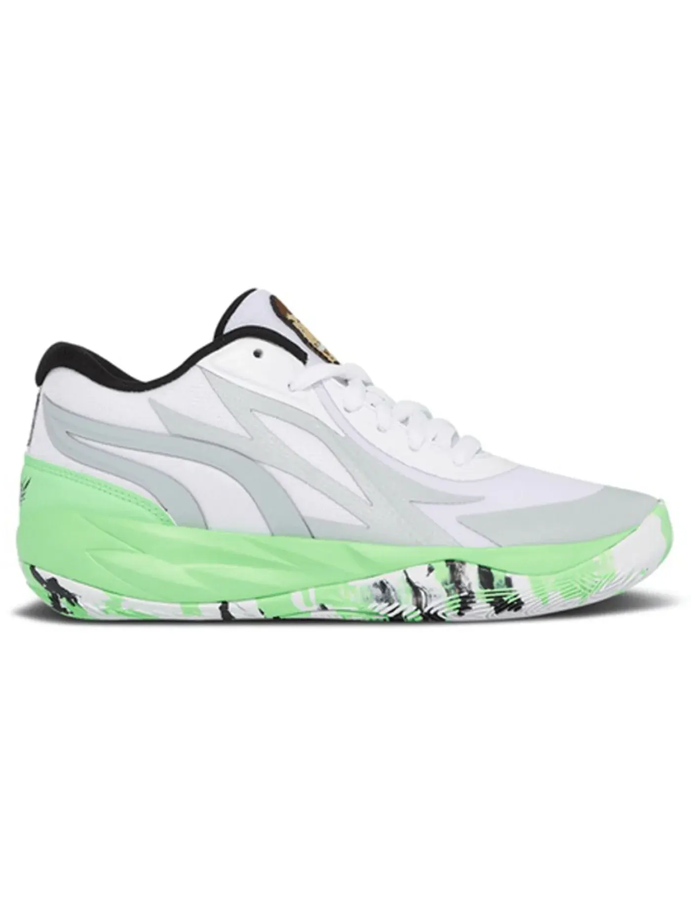 Детские баскетбольные кроссовки Puma LaMelo Ball MB.02 Lo — изображение 1 из 1, зеленый/белый
