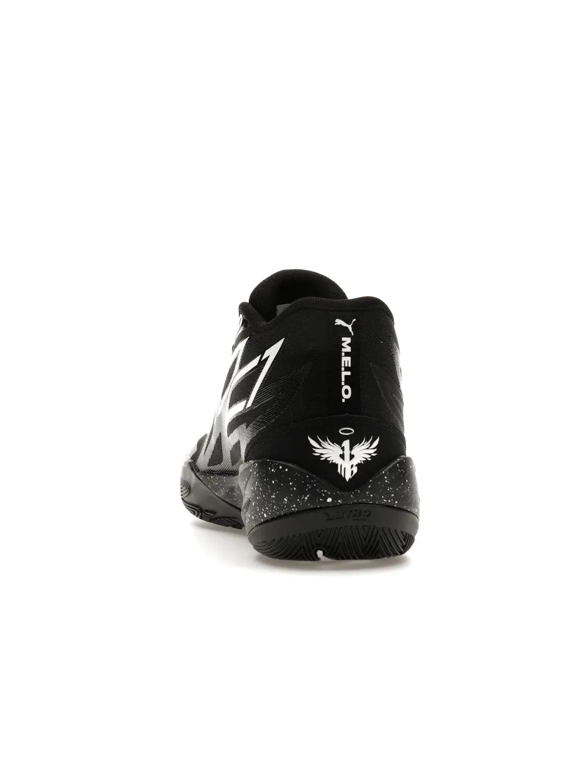 Детские кроссовки для баскетбола с технологичным верхом Puma LaMelo Ball MB.02 — изображение 4 из 4, черный/белый
