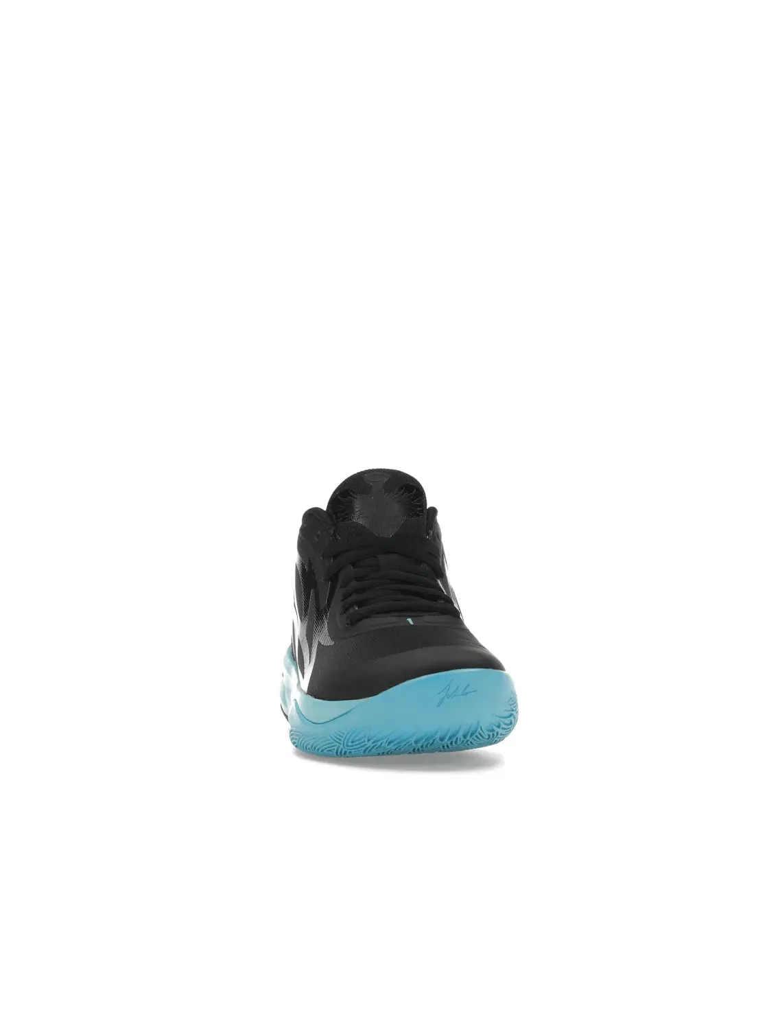 Детские кроссовки для мальчиков с принтом Puma LaMelo Ball MB.02 Puma Black/Blue Atoll — изображение 2 из 4