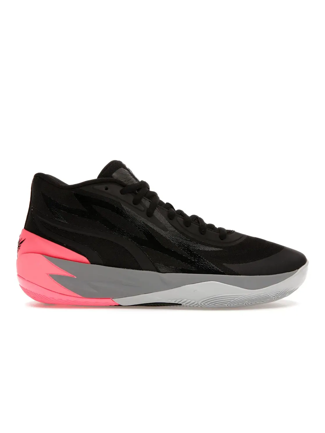 Мужские кроссовки для баскетбола с дизайном Puma LaMelo Ball MB.02 Puma Puma Black-Sunset Glow — изображение 1 из 4