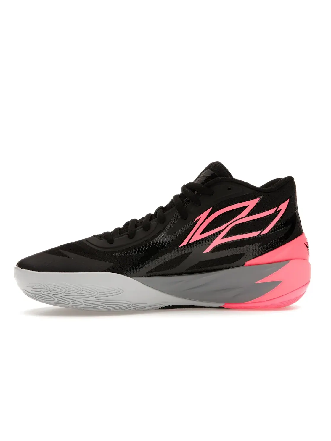 Мужские кроссовки для баскетбола с дизайном Puma LaMelo Ball MB.02 Puma Puma Black-Sunset Glow — изображение 3 из 4
