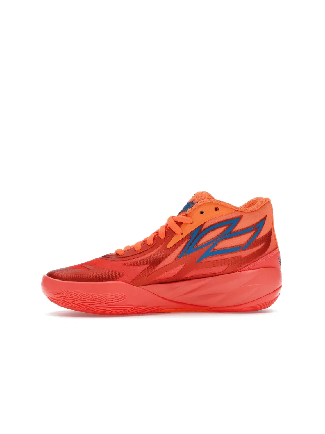 Детские кроссовки для баскетбола Puma LaMelo Ball MB.02 Supernova — изображение 3 из 4, оранжевый