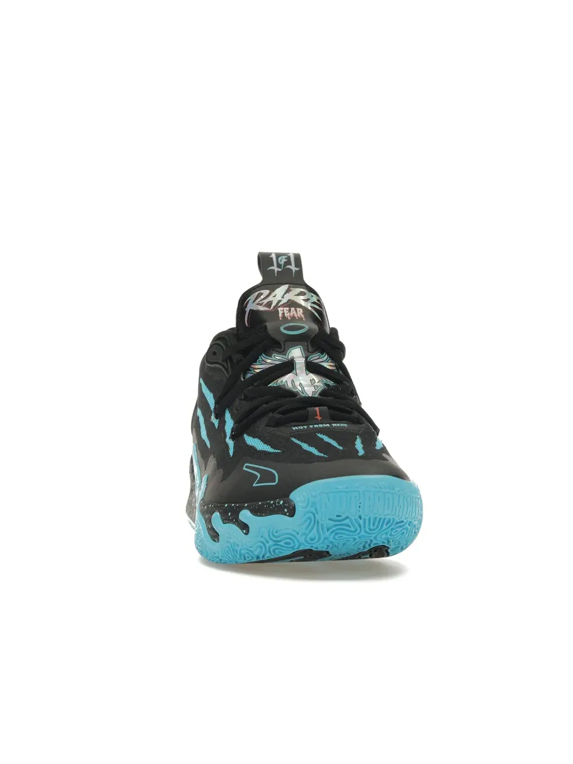 Мужские баскетбольные кроссовки с принтом LaMelo Ball MB.03 Puma Puma Black/Electric Peppermint — изображение 2 из 4