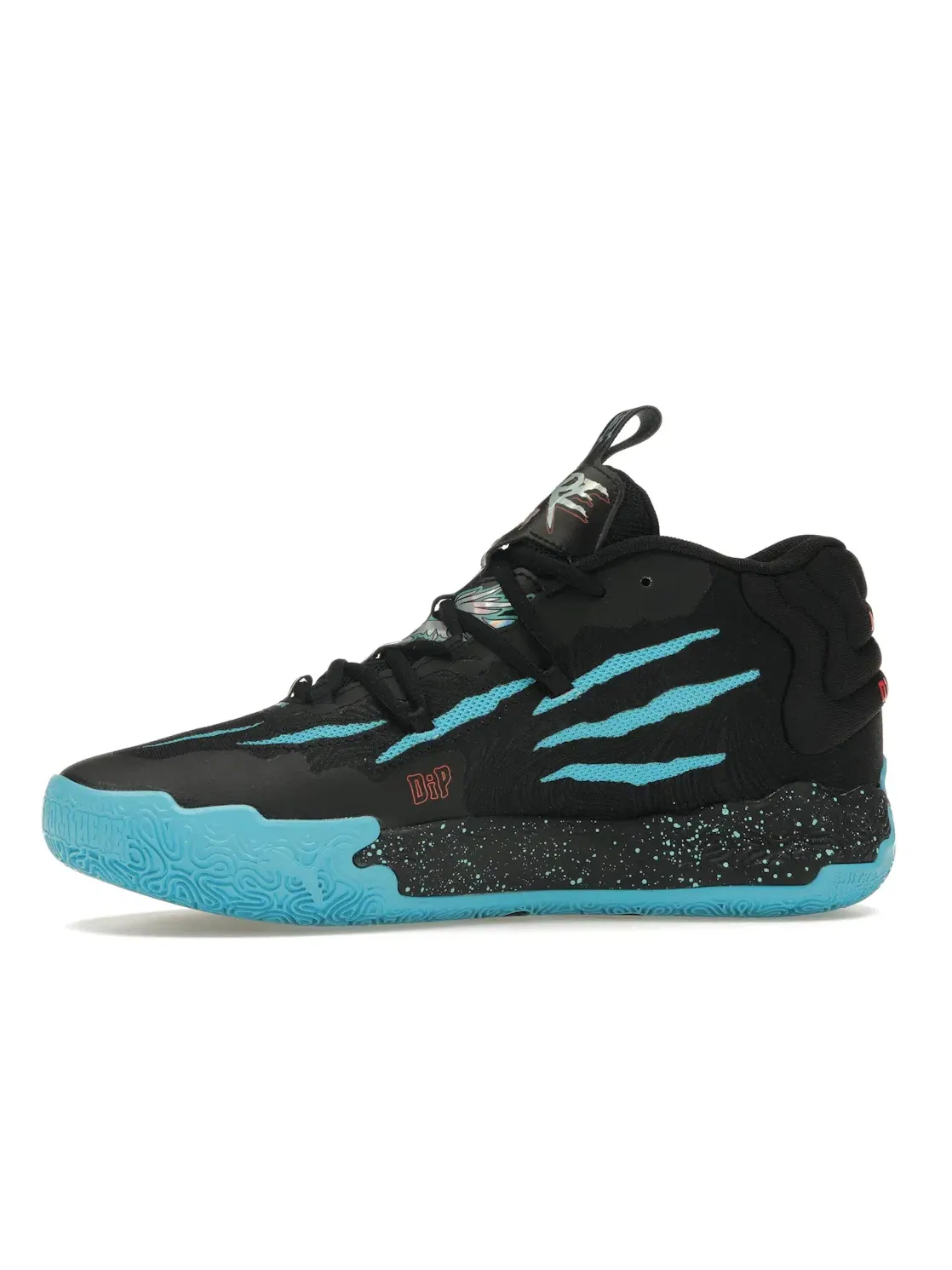 Мужские баскетбольные кроссовки с принтом LaMelo Ball MB.03 Puma Puma Black/Electric Peppermint — изображение 3 из 4
