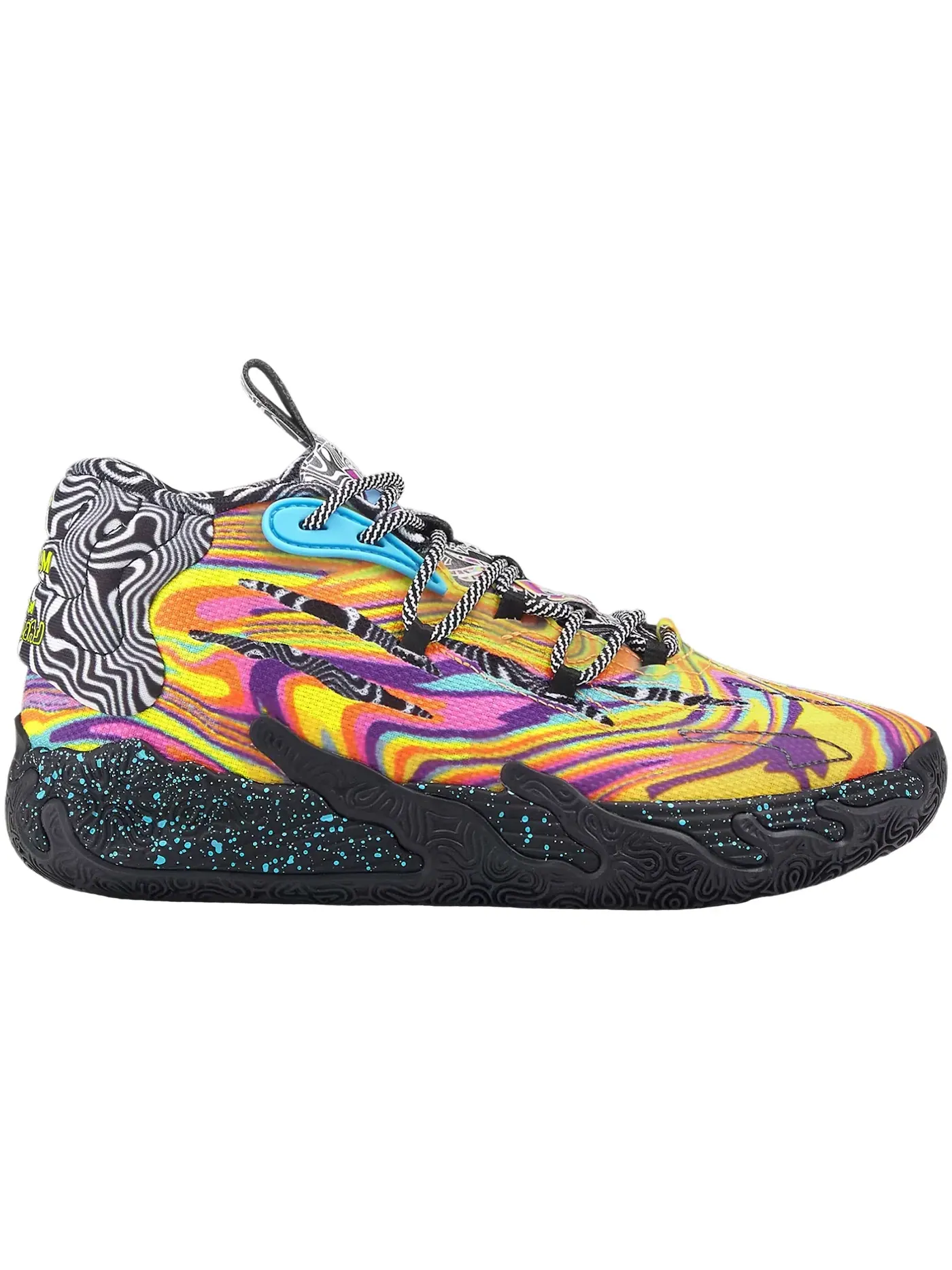 Детские кроссовки для мальчиков с принтом Puma LaMelo Ball MB.03 — изображение 1 из 1, розовый/оранжевый