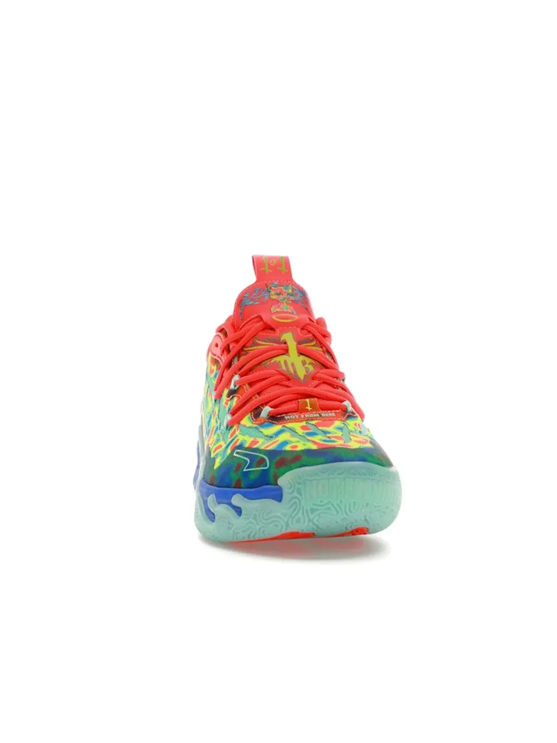 Мужские кроссовки для баскетбола с принтом Puma LaMelo Ball MB.03 — изображение 2 из 4, синий/зеленый/красный