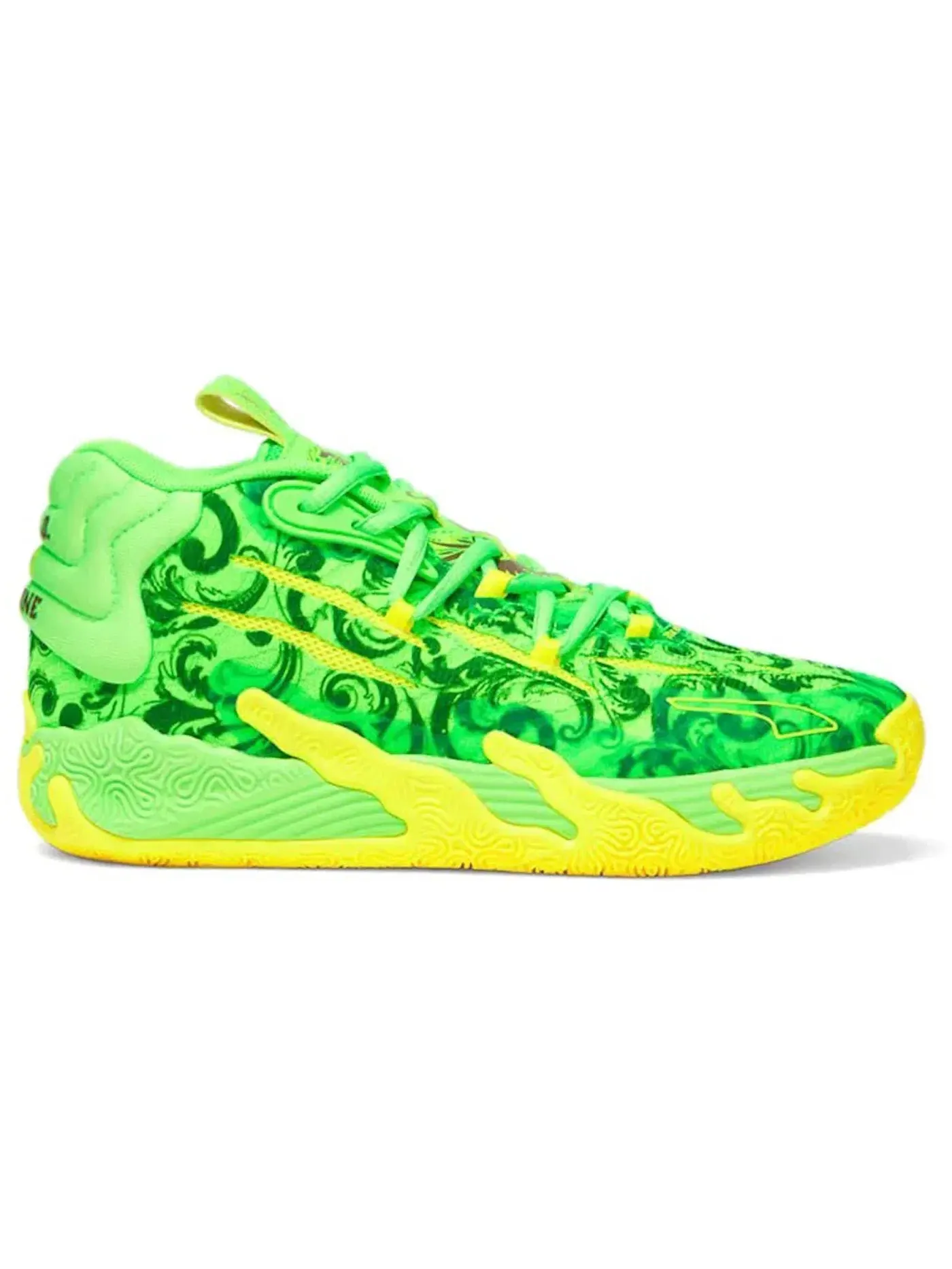 Детские кроссовки для мальчиков Puma LaMelo Ball MB.03 LaFrance Forever.Rare — изображение 1 из 1, зеленый/зеленый/желтый