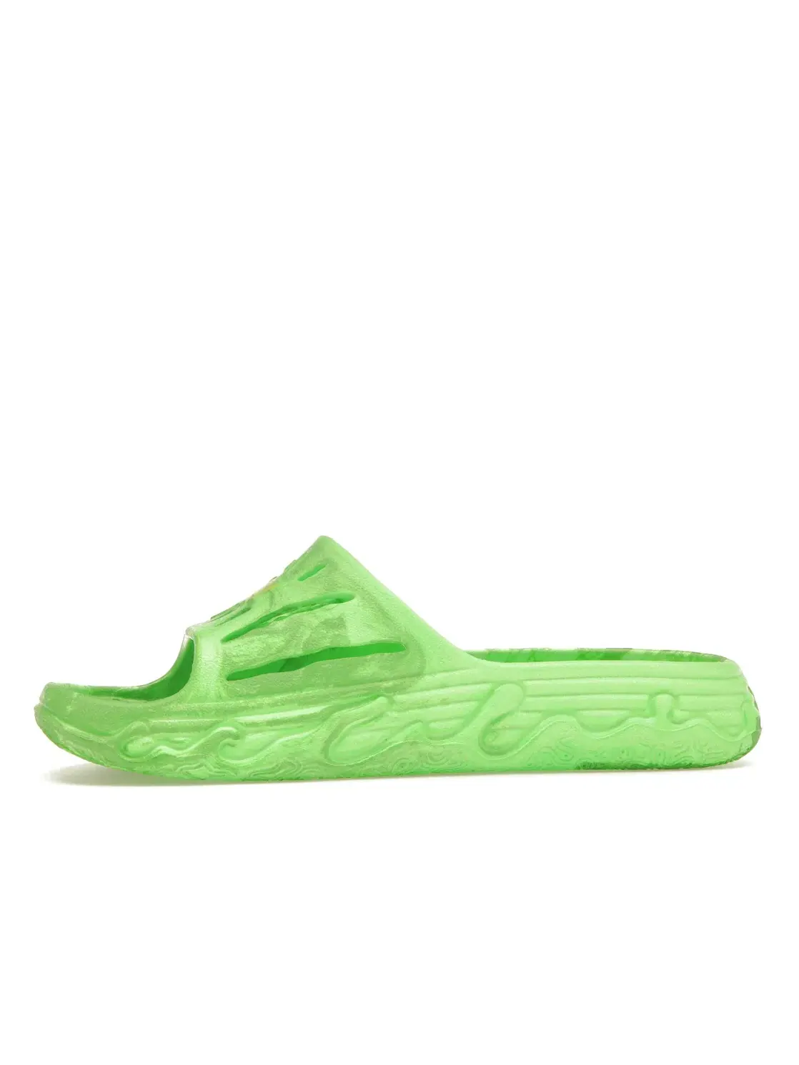 Мужские сандалии-слайды с брендовым дизайном Puma LaMelo Ball MB.03 Slide Puma — изображение 3 из 4, зеленый/желтый/зеленый