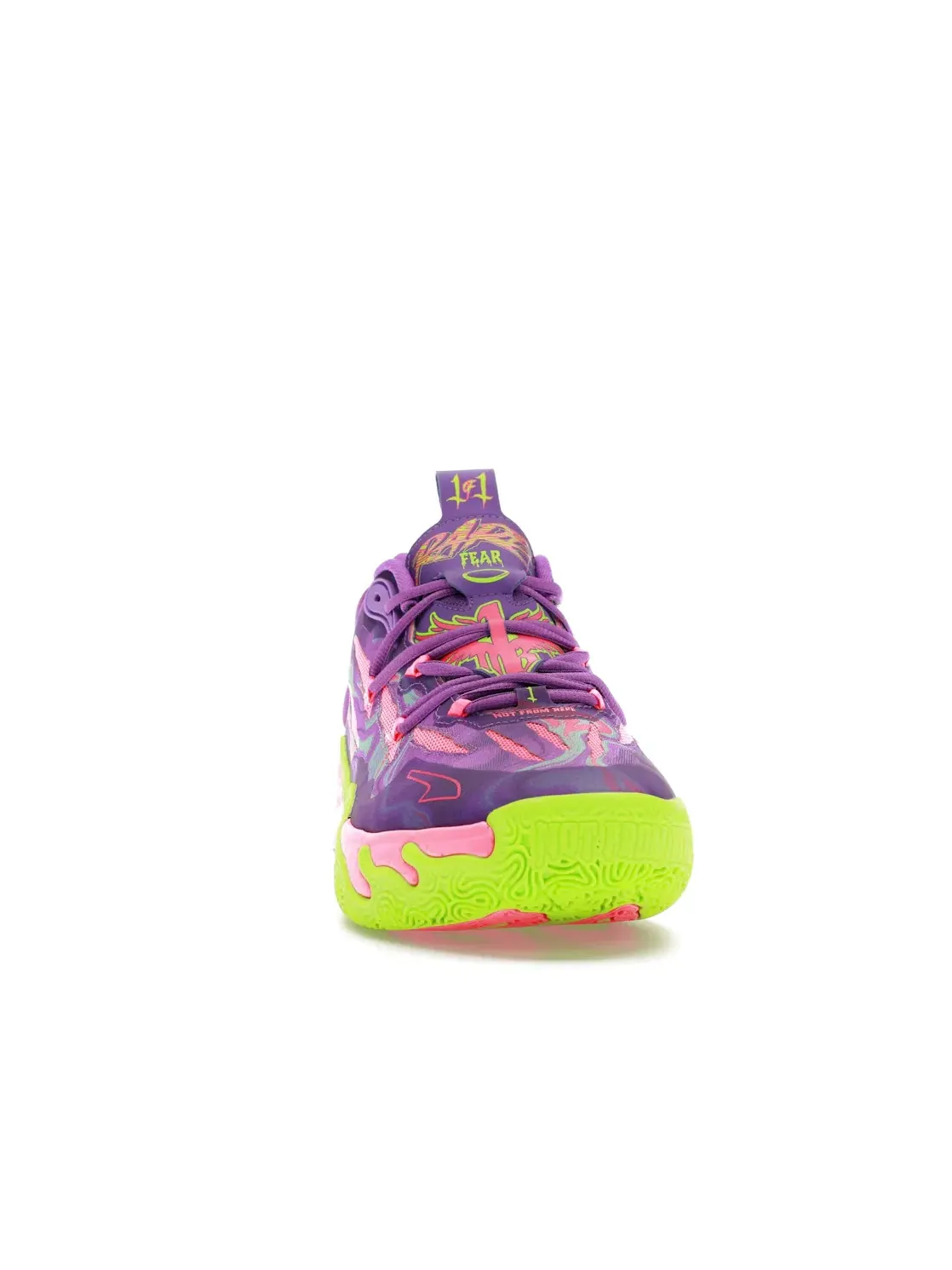 Мужские кроссовки с амортизацией Puma LaMelo Ball MB.03 — изображение 2 из 4, фиолетовый зеленый