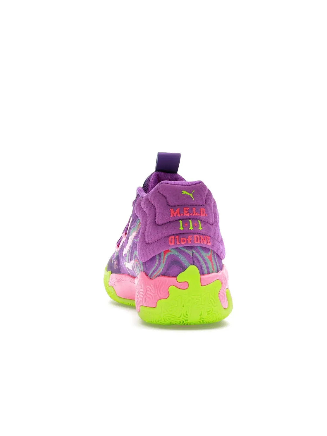 Мужские кроссовки с амортизацией Puma LaMelo Ball MB.03 — изображение 4 из 4, фиолетовый зеленый