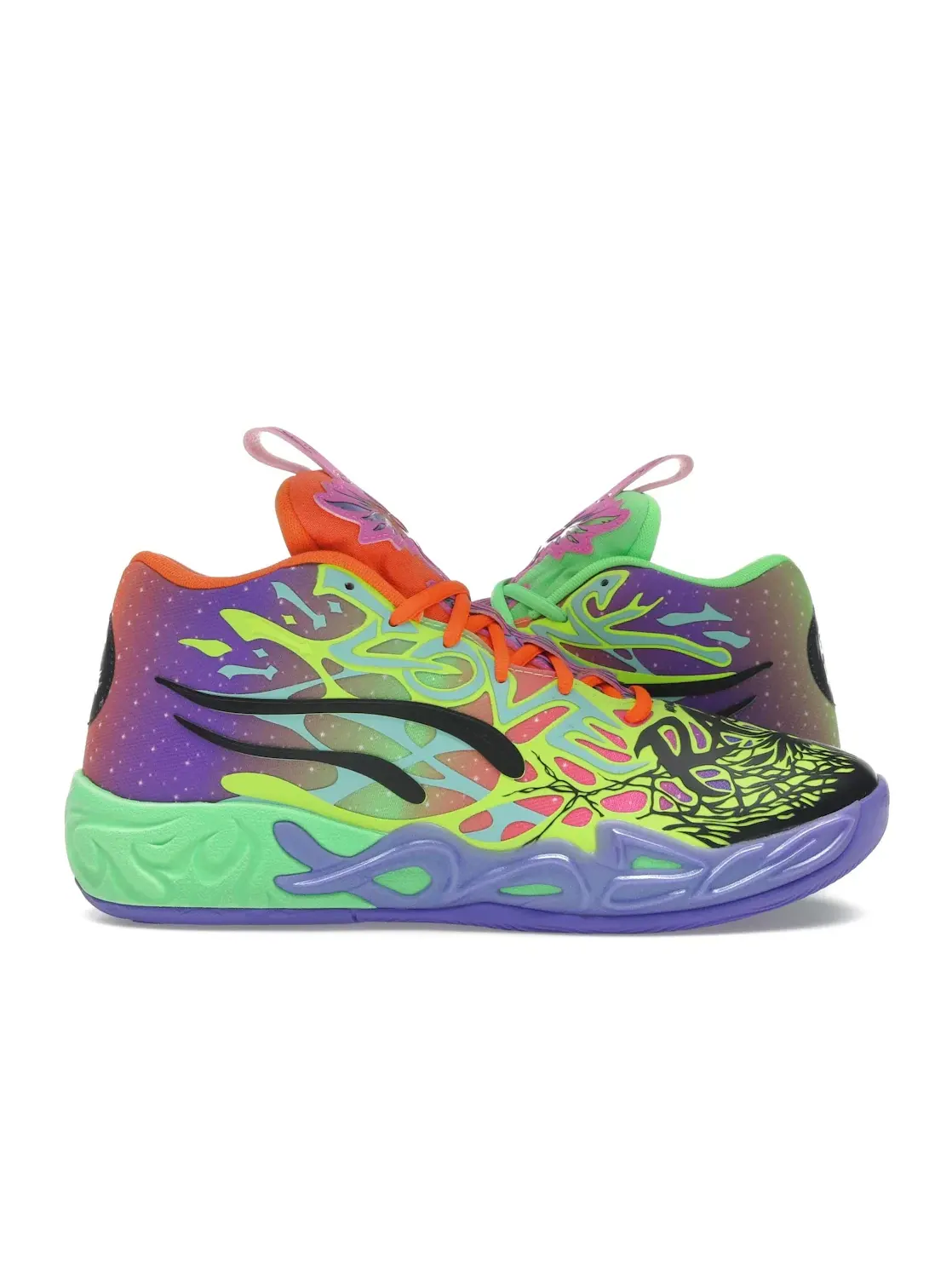 Мужские кроссовки для баскетбола Puma LaMelo Ball MB.04 Be You — изображение 1 из 4, фиолетовый/зеленый