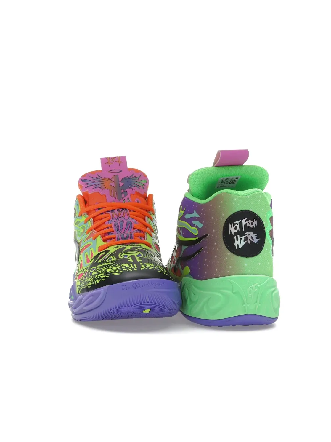 Мужские кроссовки для баскетбола Puma LaMelo Ball MB.04 Be You — изображение 2 из 4, фиолетовый/зеленый