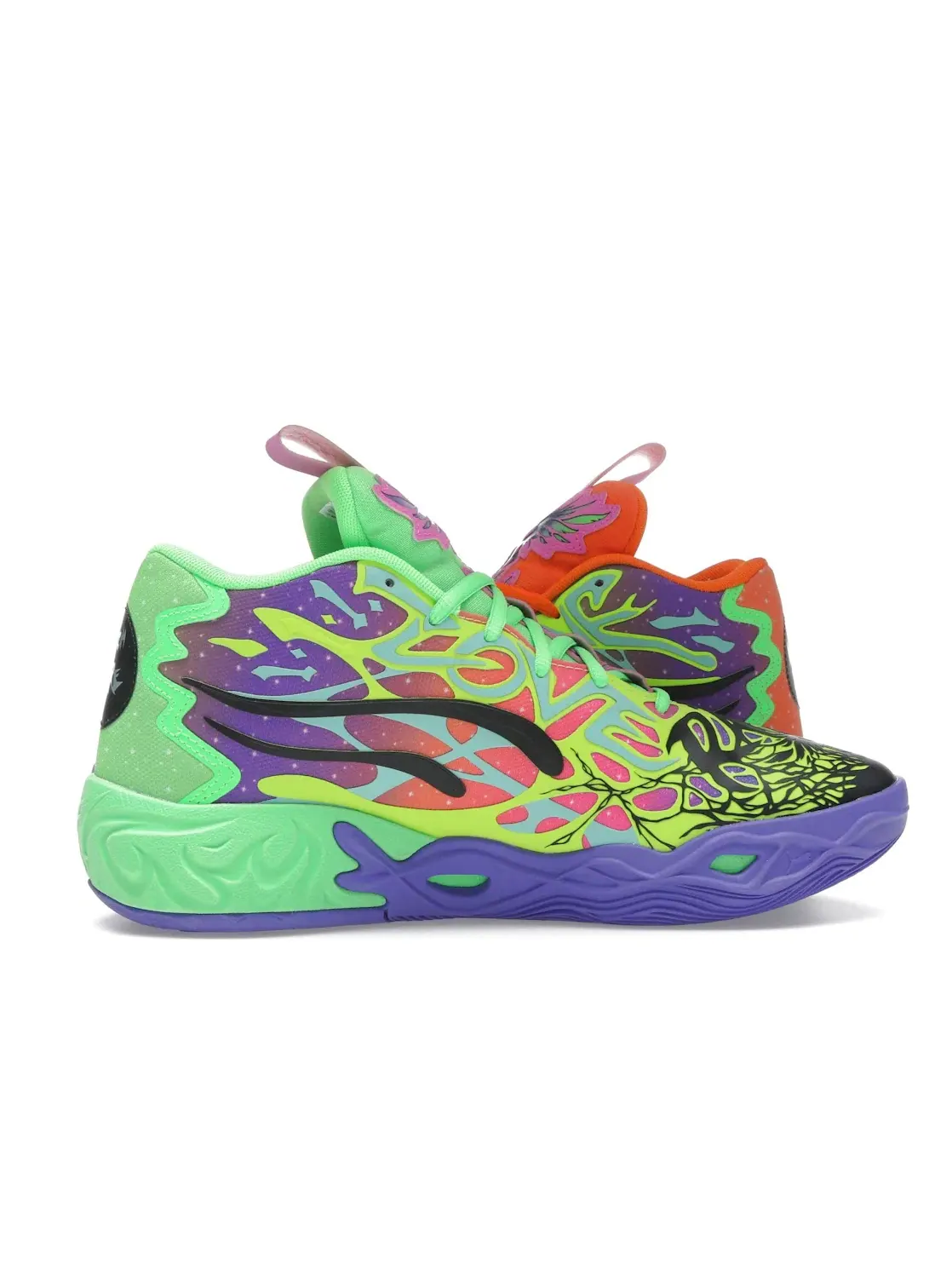Мужские кроссовки для баскетбола Puma LaMelo Ball MB.04 Be You — изображение 3 из 4, фиолетовый/зеленый