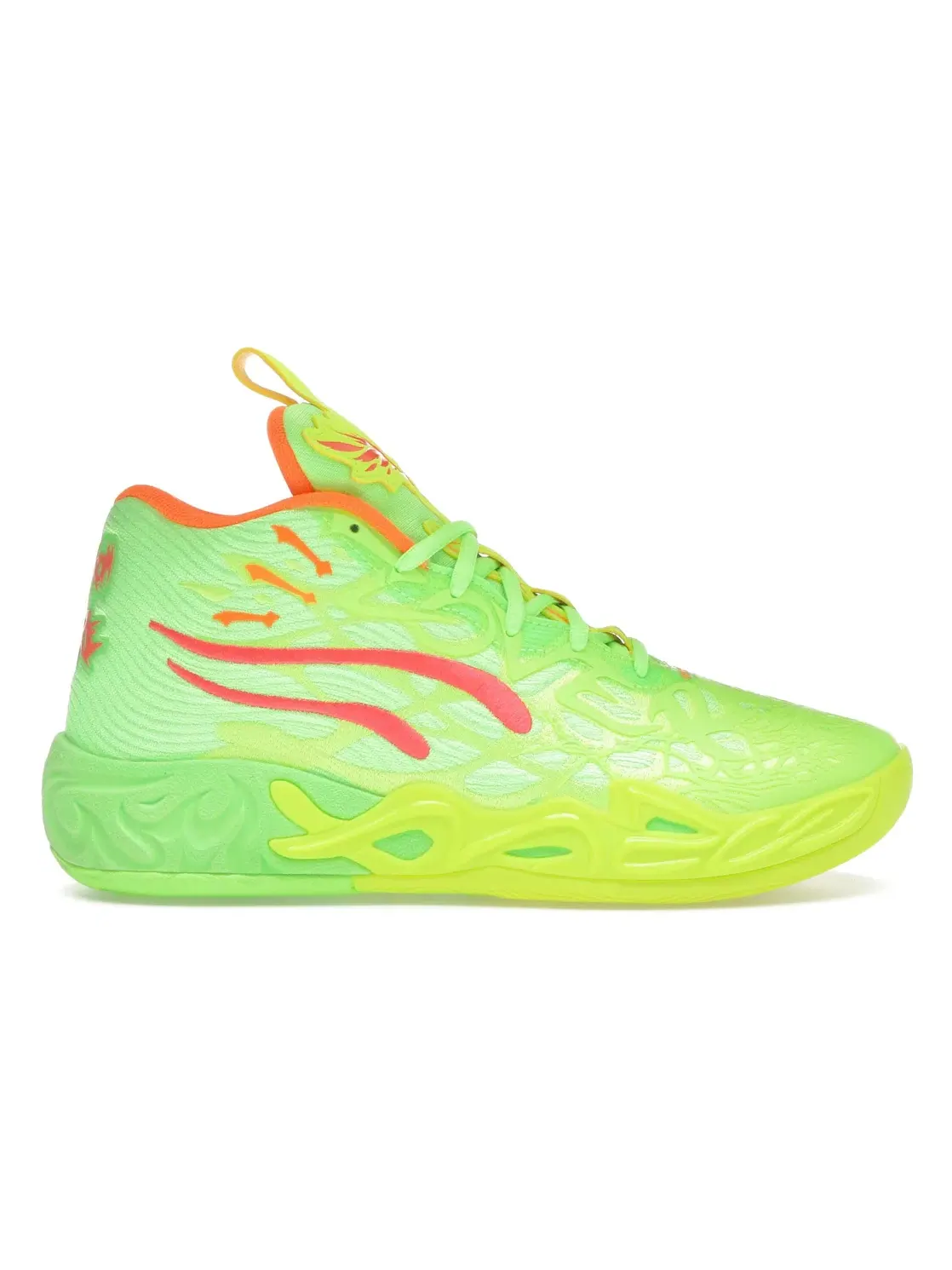 Мужские баскетбольные кроссовки с дизайном LaMelo Ball MB.04 Puma — изображение 1 из 4, желтый/зеленый/розовый