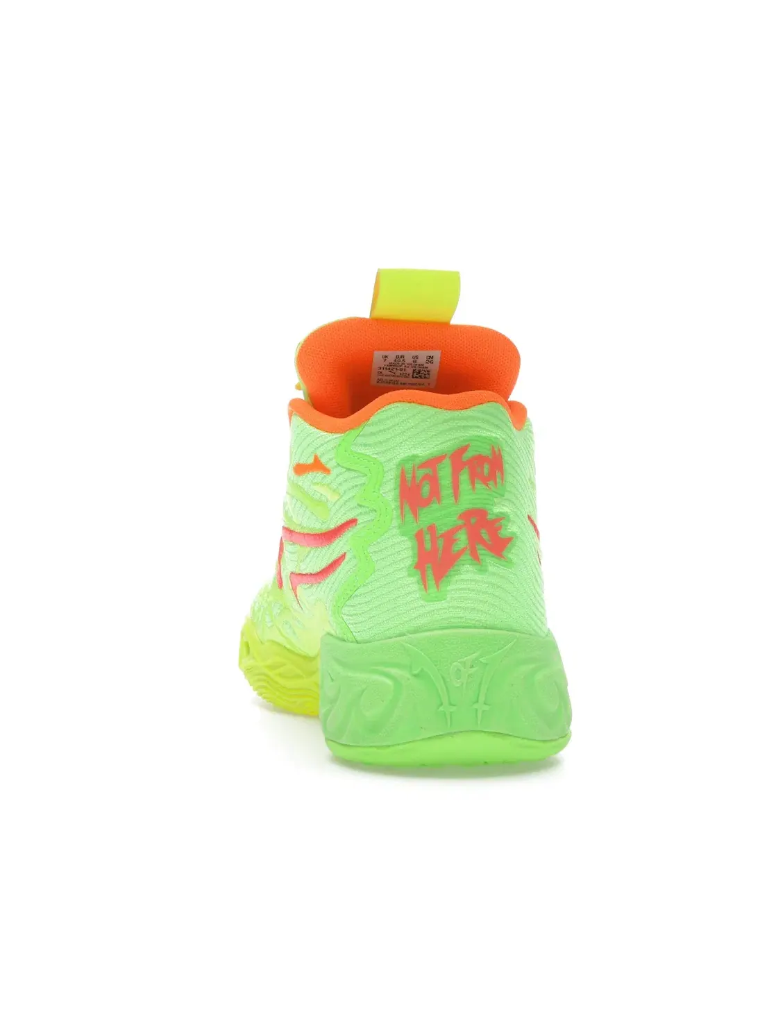 Мужские баскетбольные кроссовки с дизайном LaMelo Ball MB.04 Puma — изображение 4 из 4, желтый/зеленый/розовый
