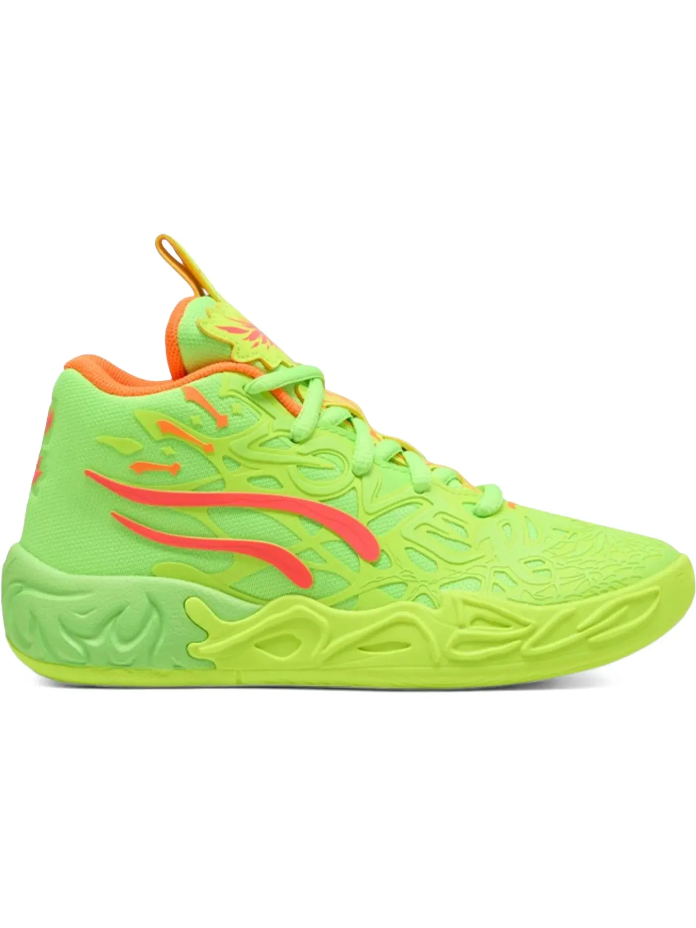 Детские кроссовки для мальчиков баскетбольные Puma LaMelo Ball MB.04 Puma — изображение 1 из 1, желтый/зеленый/розовый