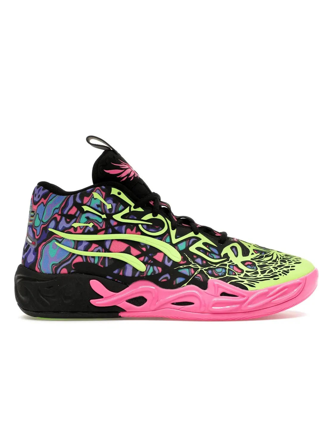 Мужские баскетбольные кроссовки LaMelo Ball MB.04 Puma — изображение 1 из 4, черный/розовый