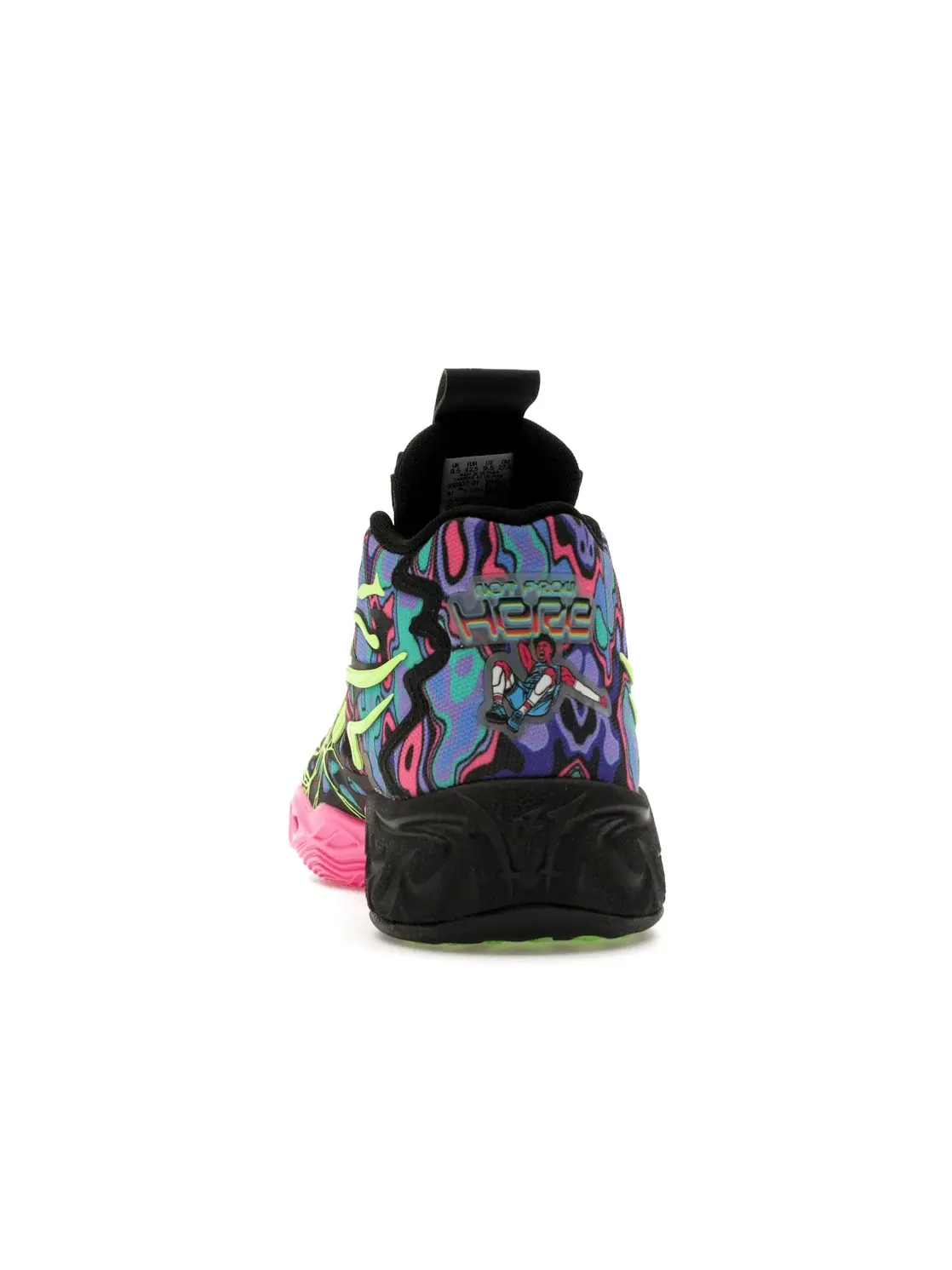 Мужские баскетбольные кроссовки LaMelo Ball MB.04 Puma — изображение 4 из 4, черный/розовый