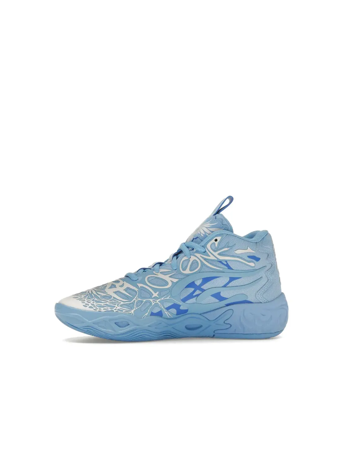 Детские кроссовки для мальчиков с дизайном LaMelo Ball Puma — изображение 3 из 4, светлый синий/серый