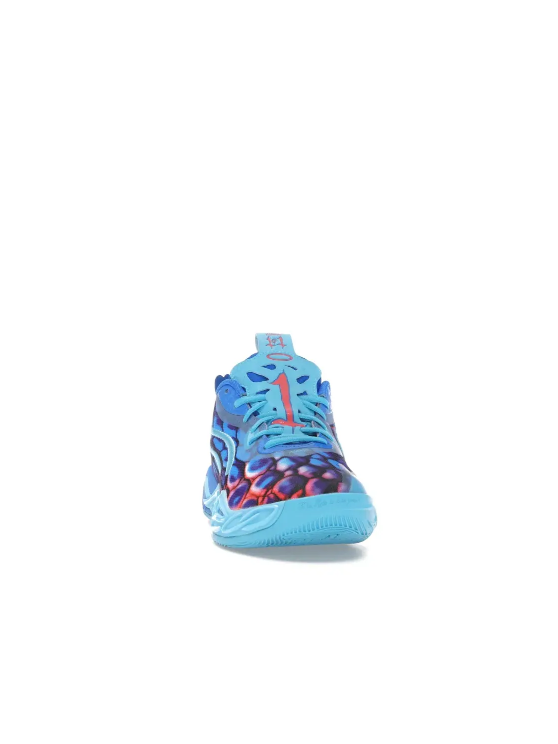 Детские кроссовки баскетбольные Puma LaMelo Ball MB.04 Lo Puma — изображение 2 из 4, синий/розовый/зеленый