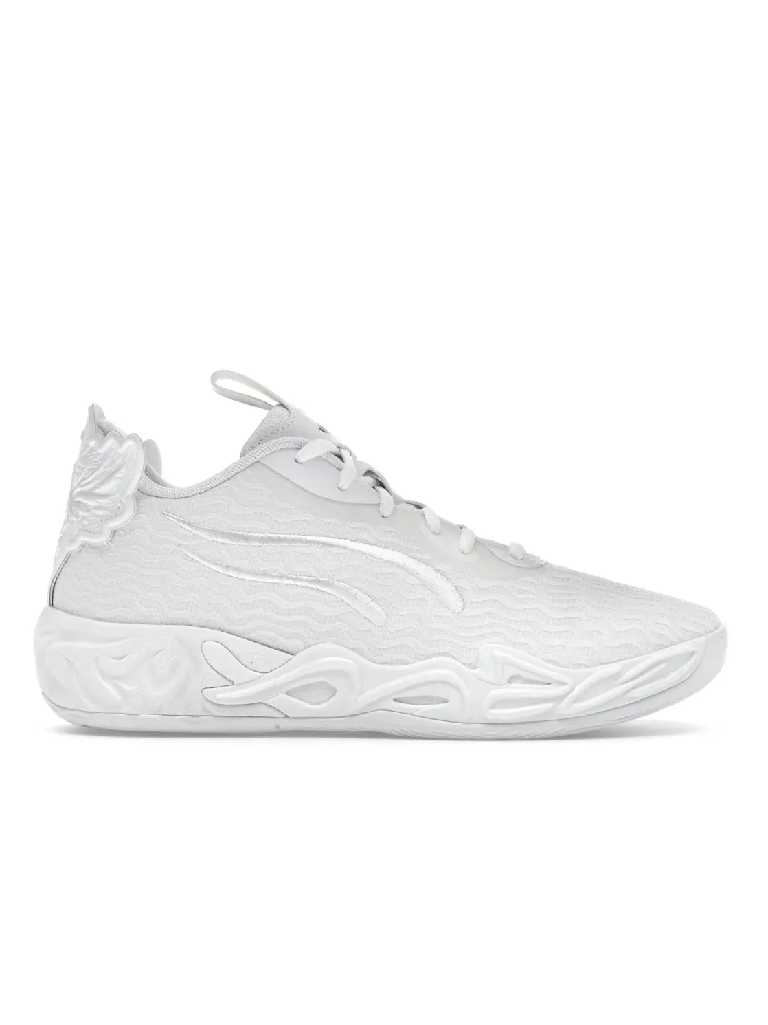 Детские кроссовки для мальчиков с принтом Puma LaMelo Ball MB.04 Lo Puma White — изображение 1 из 4