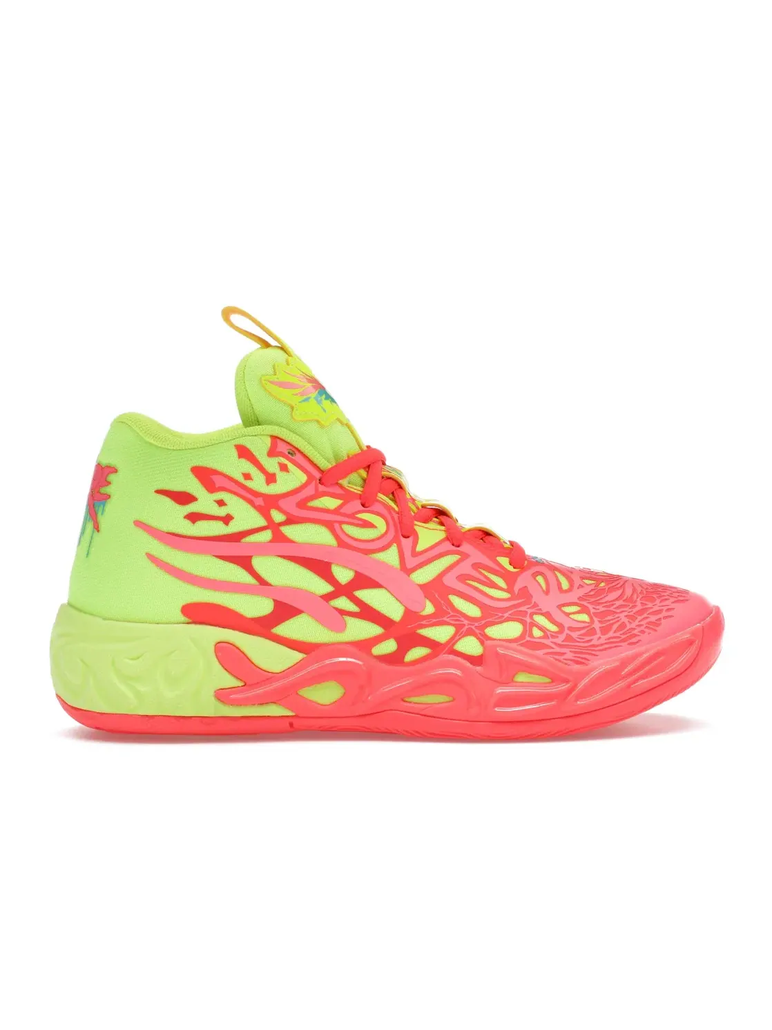 Детские кроссовки для мальчиков с высокой посадкой Puma LaMelo Ball MB.04 Love (GS) Puma — изображение 1 из 4, розовый/желтый