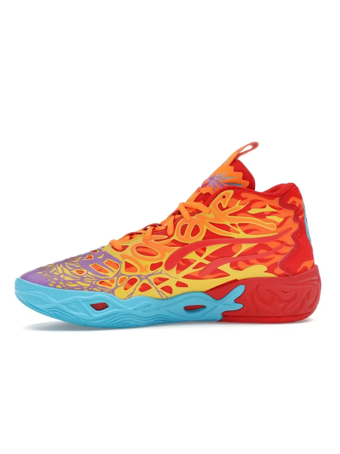 Мужские кроссовки баскетбольные Puma LaMelo Ball MB.04 — изображение 3 из 4, красный/оранжевый/синий