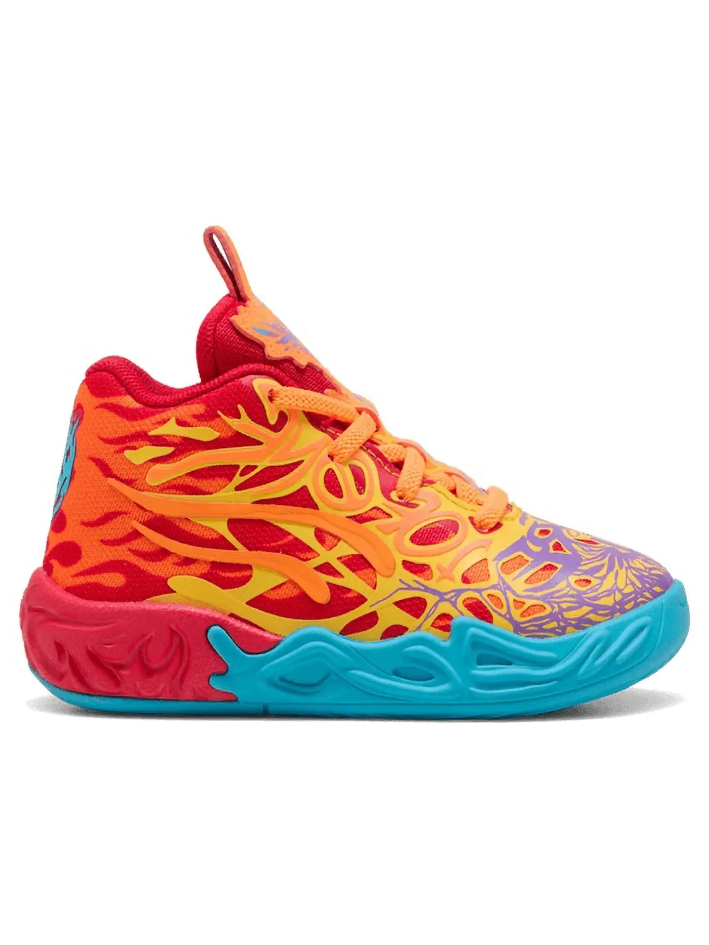 Детские баскетбольные кроссовки Puma LaMelo Ball MB.04 Phoenix — изображение 1 из 1, красный/оранжевый/синий