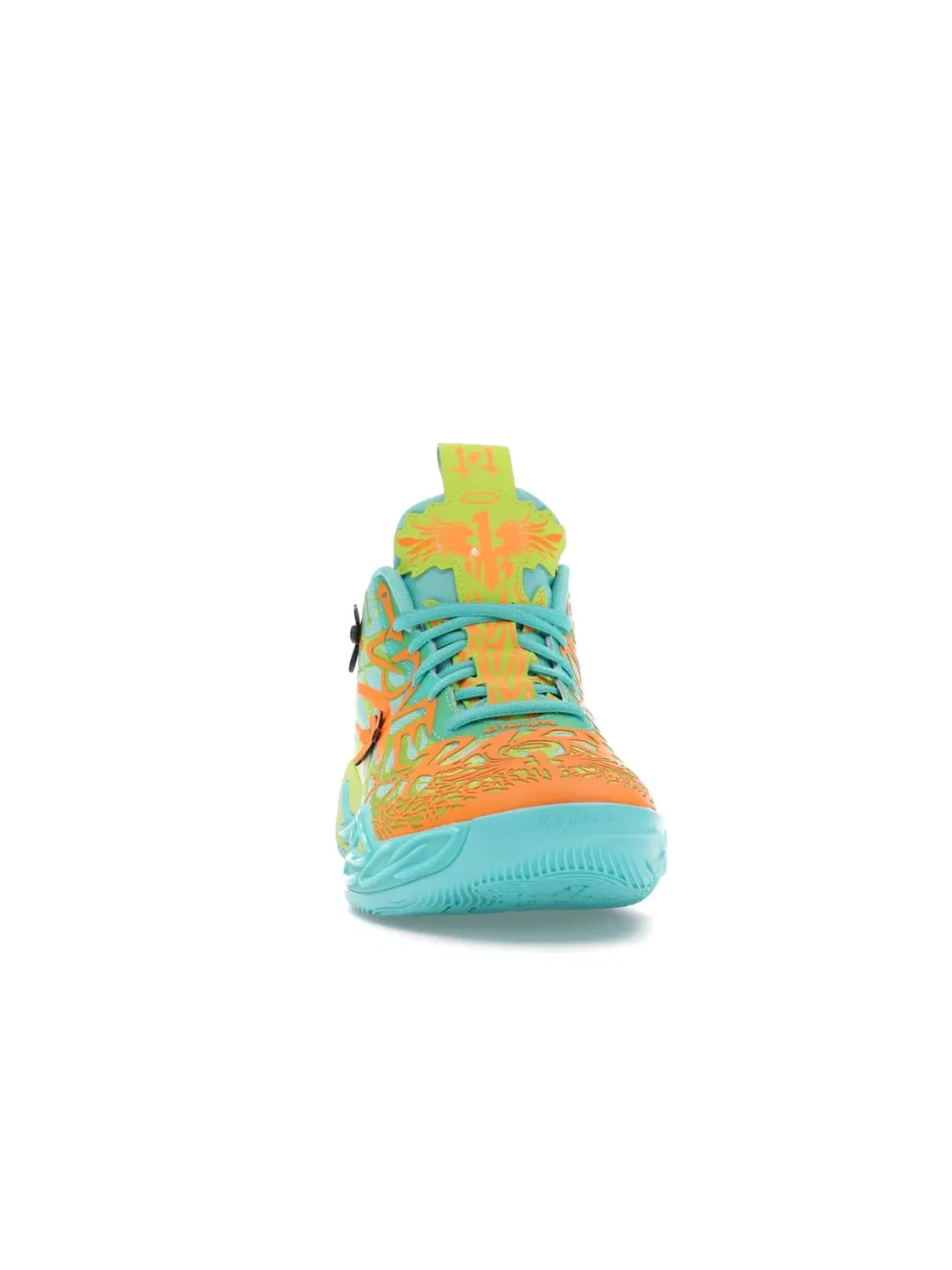 Детские кроссовки для мальчиков с принтом Puma LaMelo Ball MB.04 Scooby-Doo (GS), Aquatic/Lime Smash/Heat Fire