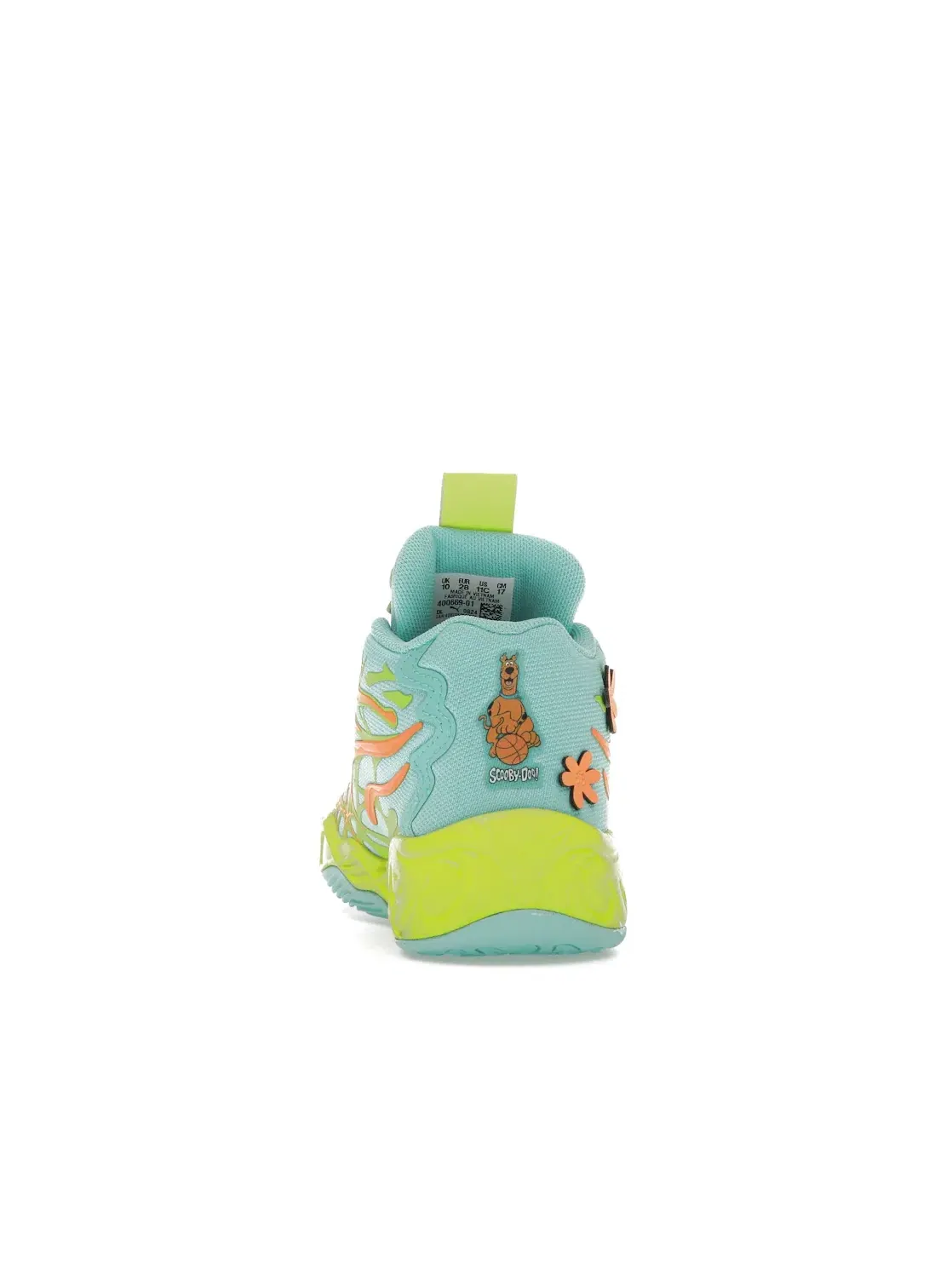 Детские кроссовки для мальчиков с принтом Puma LaMelo Ball MB.04 Scooby-Doo, Aquatic/Lime Smash/Heat Fire